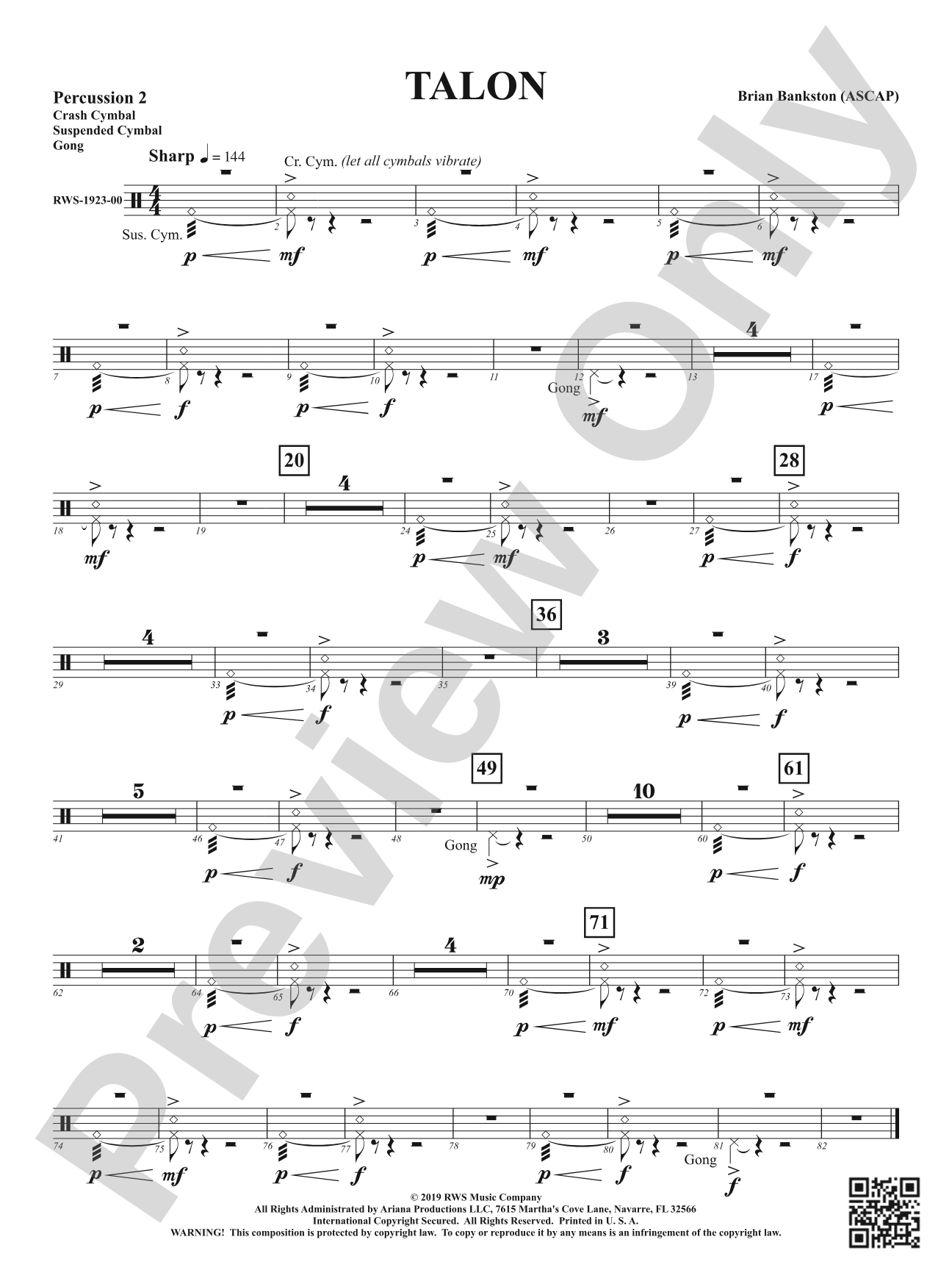 Talon: 2nd Percussion