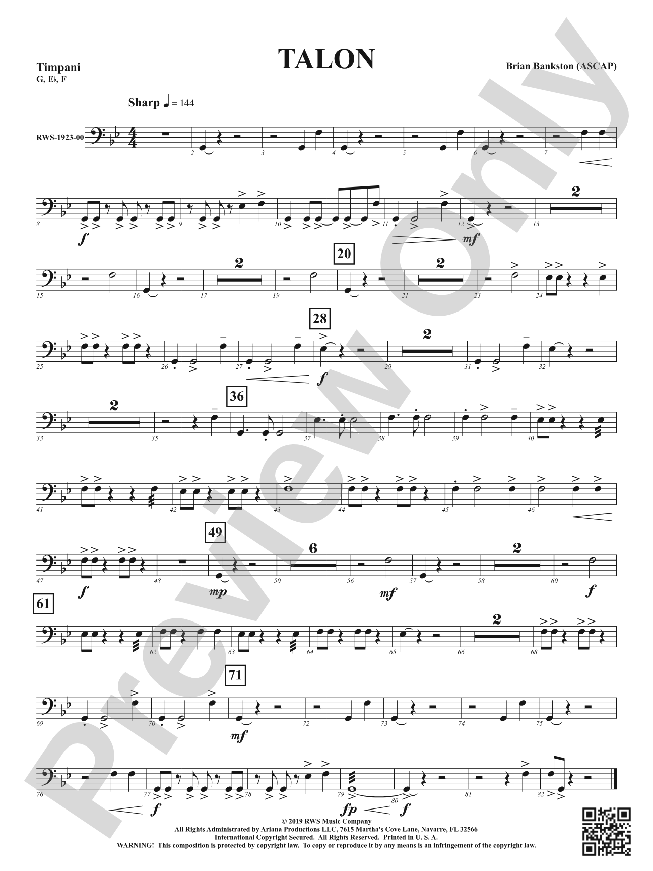 Talon: Timpani