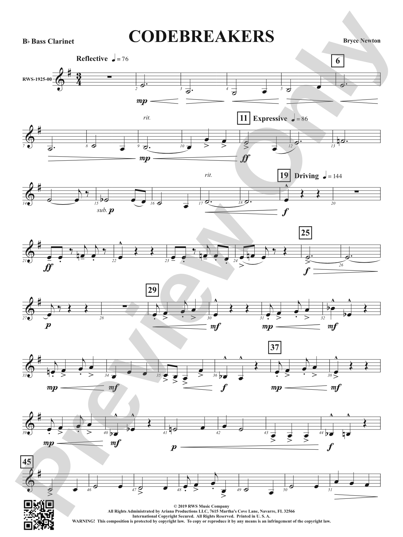 Codebreakers: B-flat Bass Clarinet