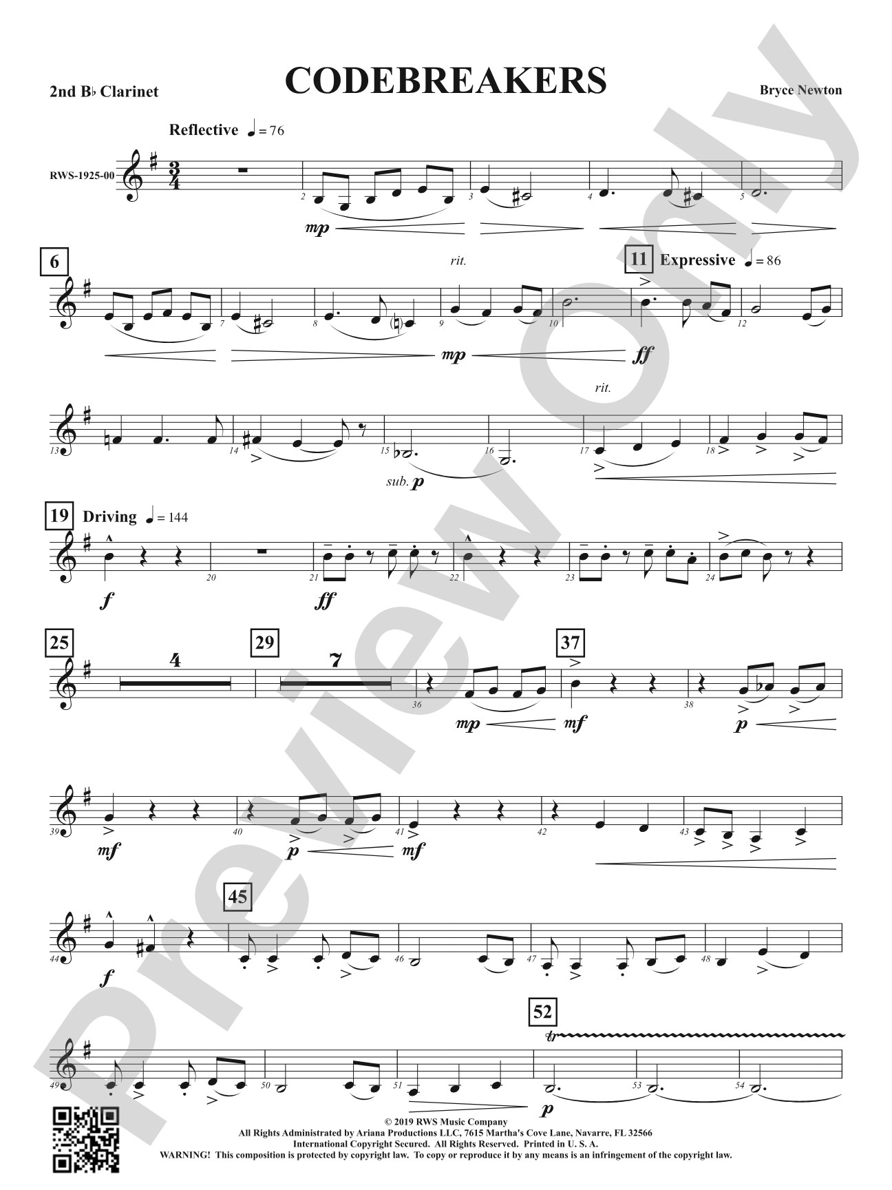 Codebreakers: 2nd B-flat Clarinet