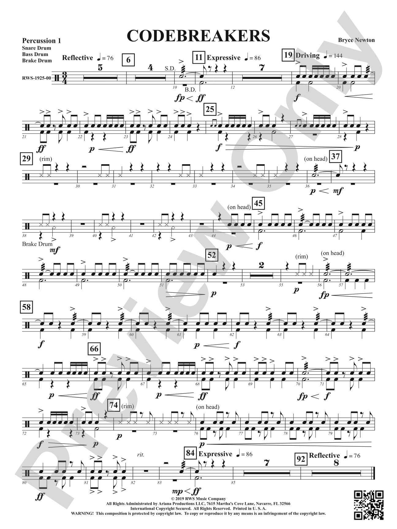 Codebreakers: 1st Percussion