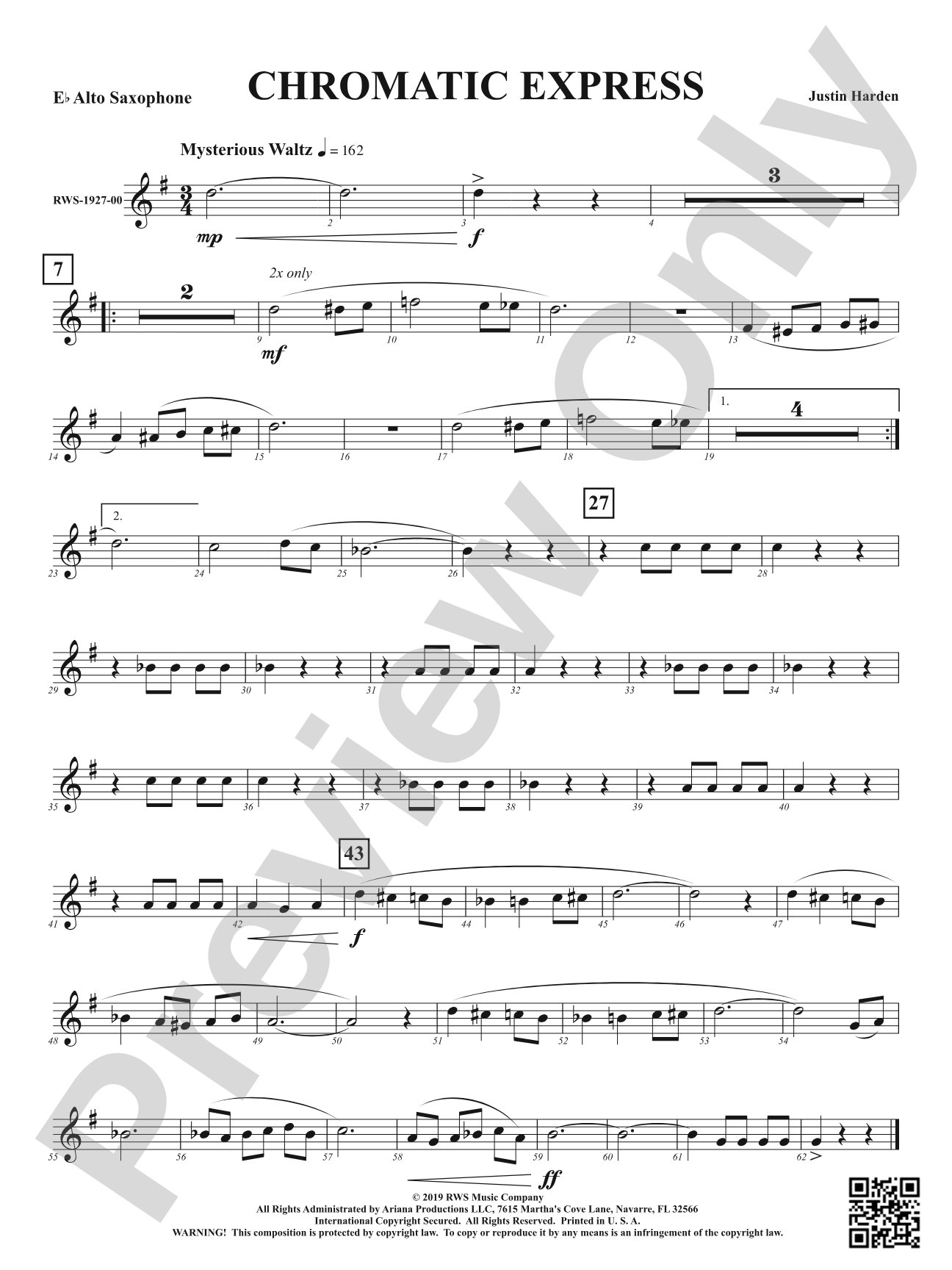Chromatic Express: 1st E-flat Alto Saxophone