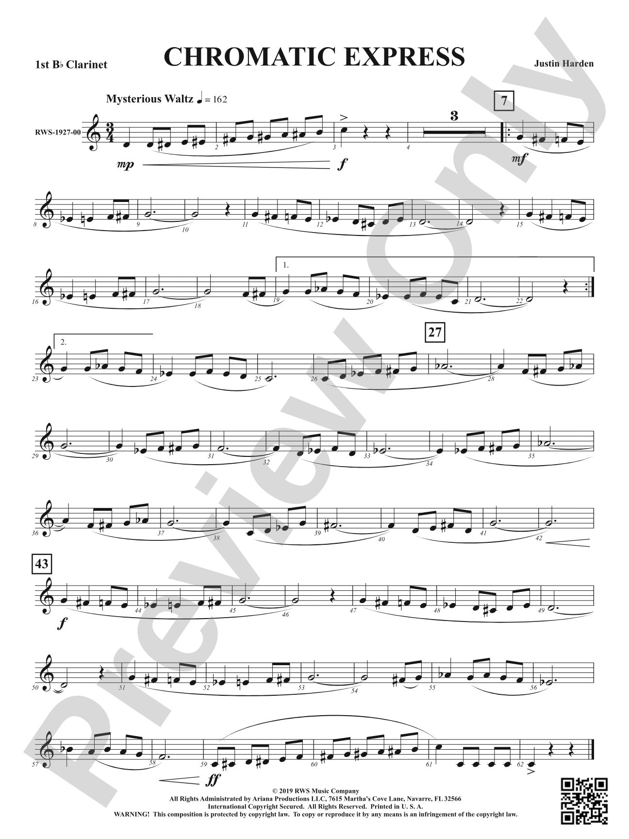 Chromatic Express: 1st B-flat Clarinet