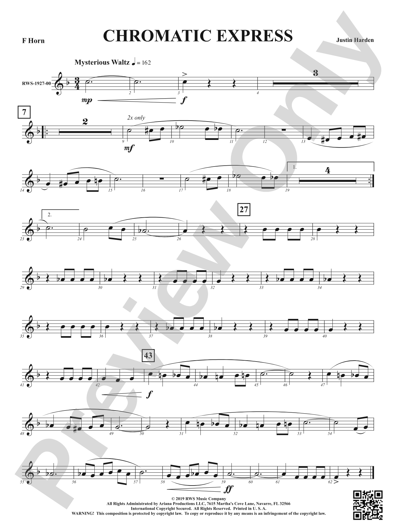 Chromatic Express: 1st F Horn
