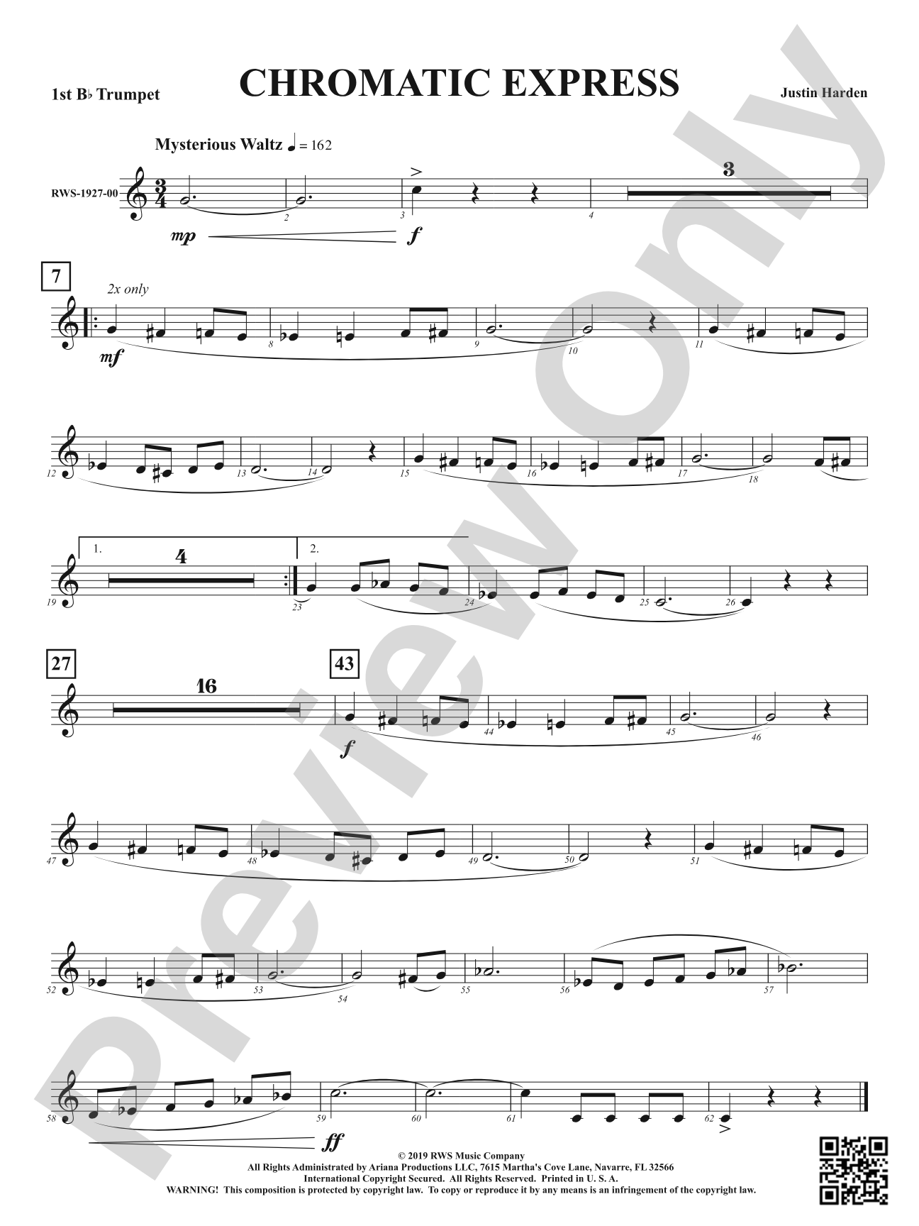 Chromatic Express: 1st B-flat Trumpet
