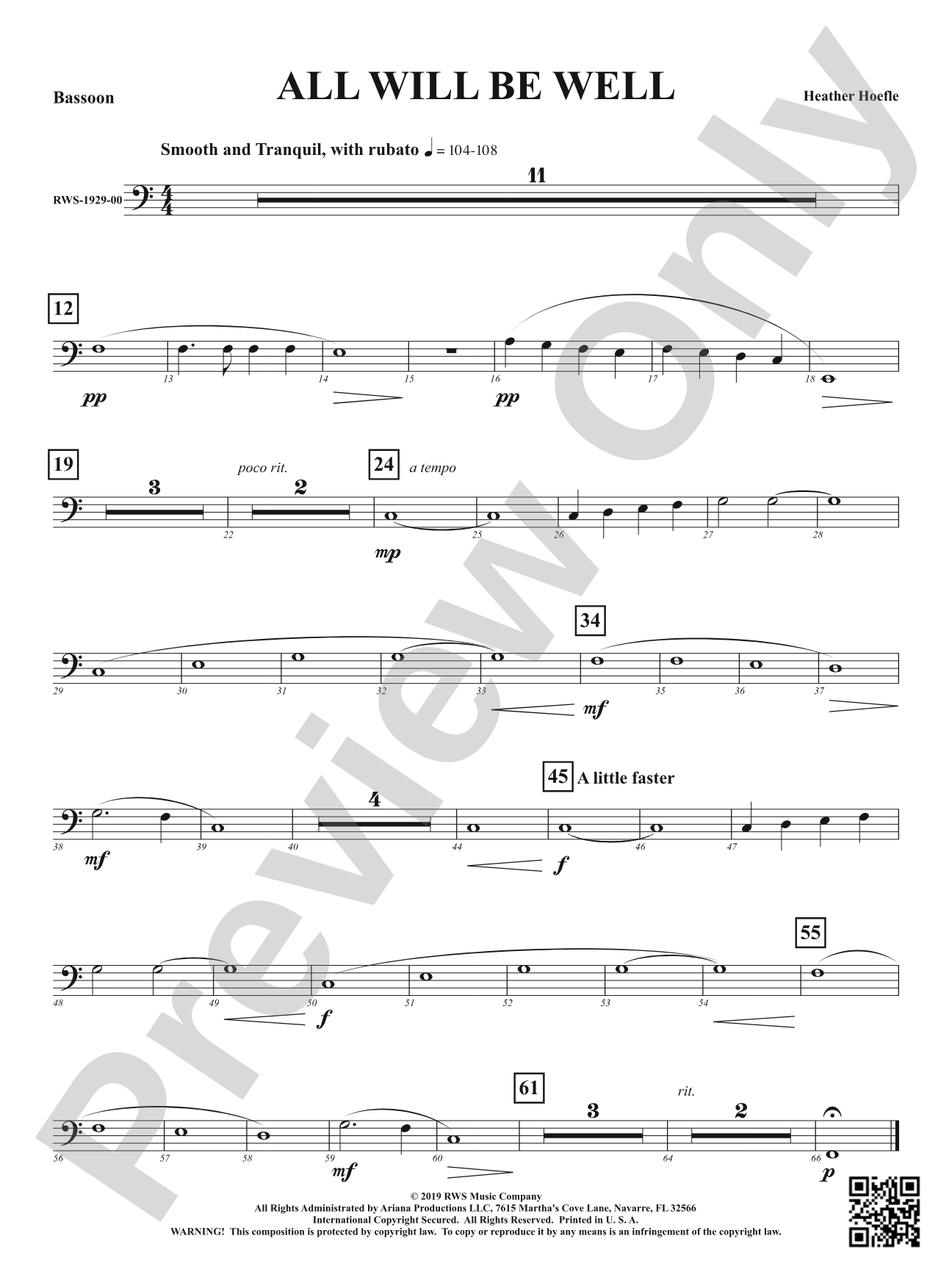 All Will Be Well: Bassoon