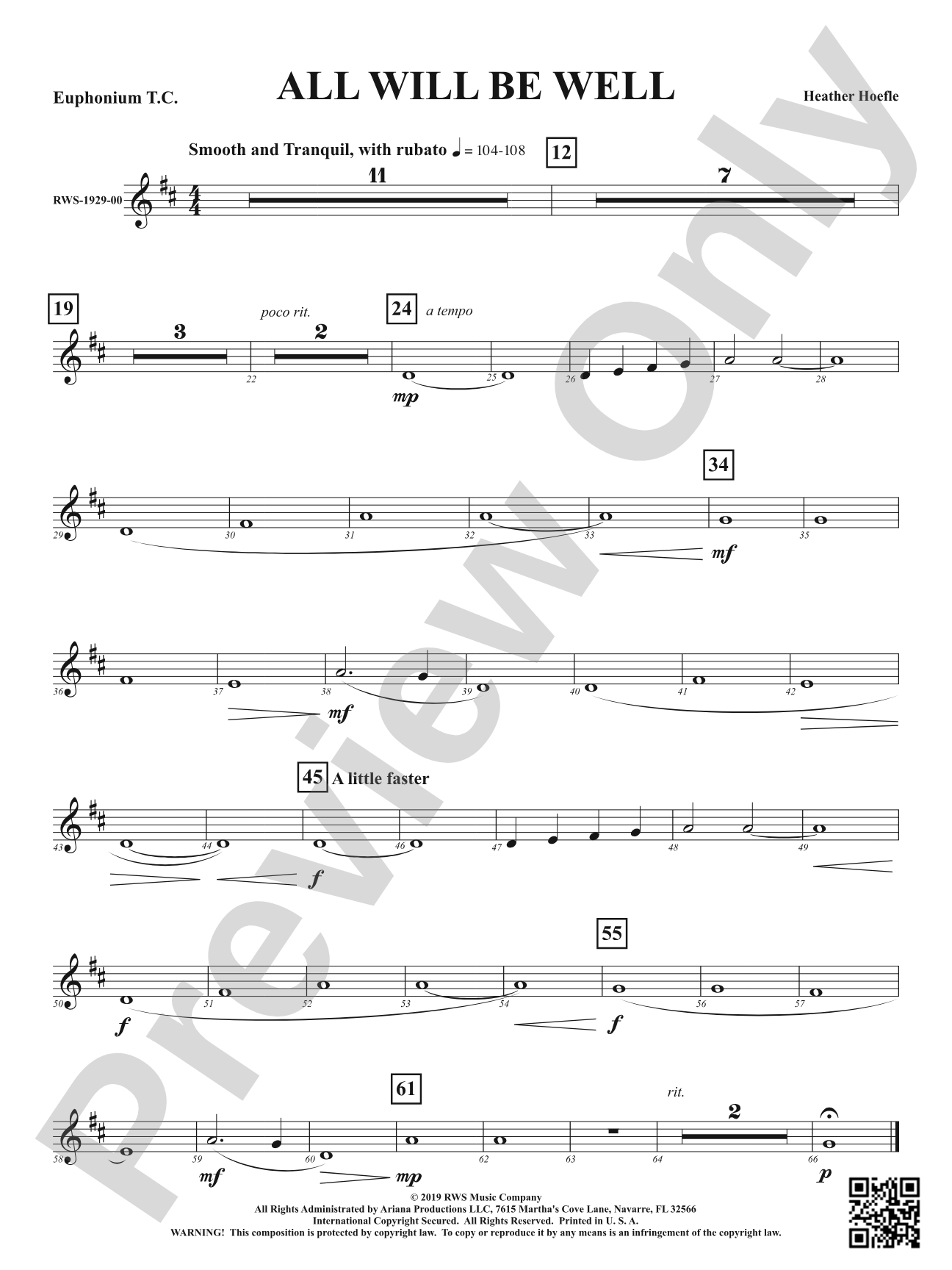 All Will Be Well: Baritone T.C.