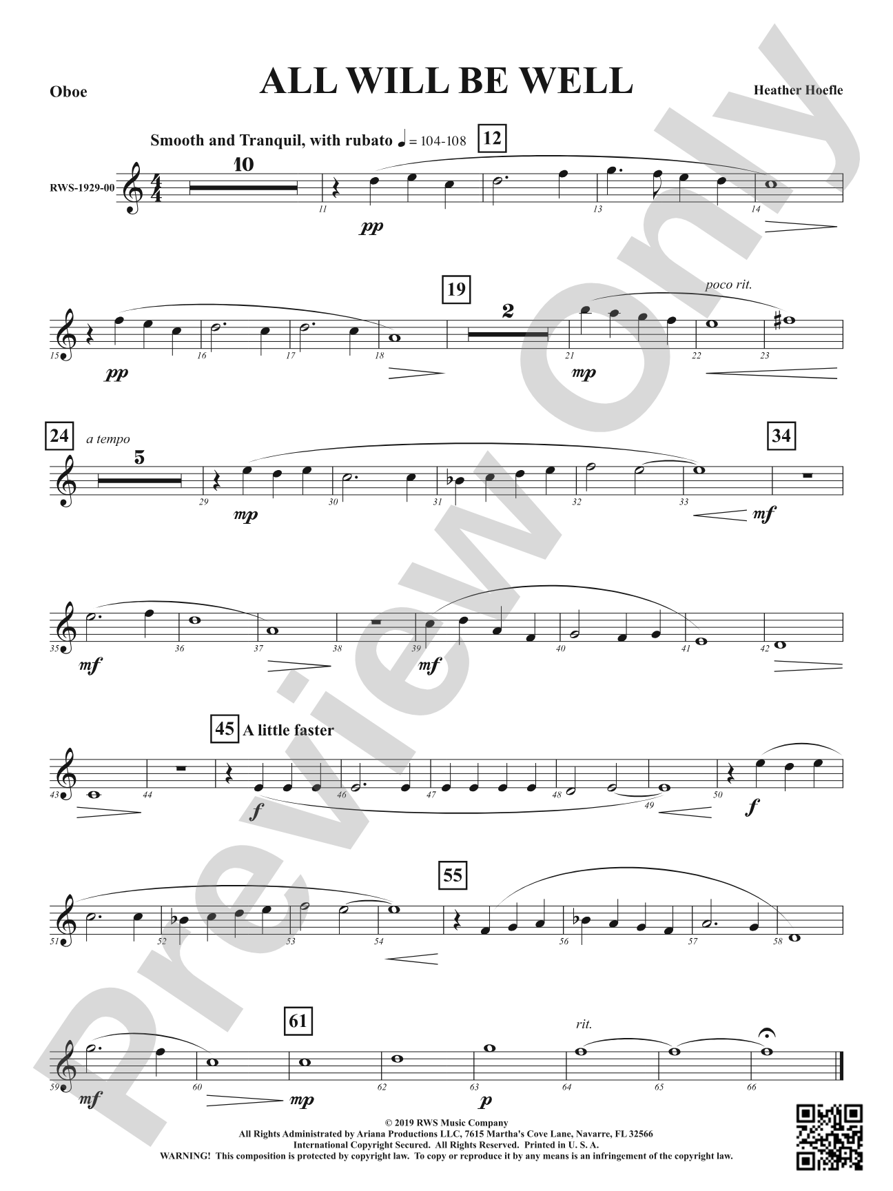 All Will Be Well: Oboe