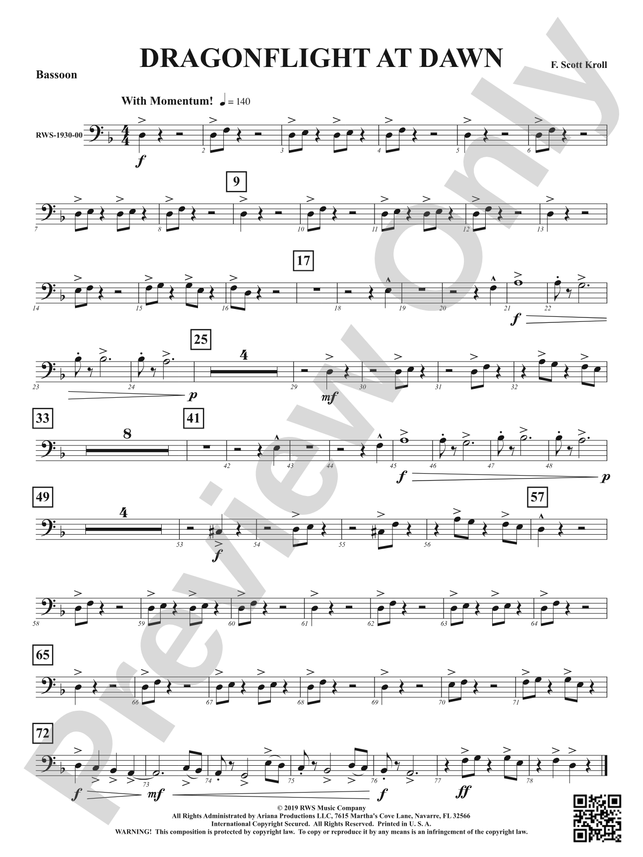 Dragonflight at Dawn: Bassoon