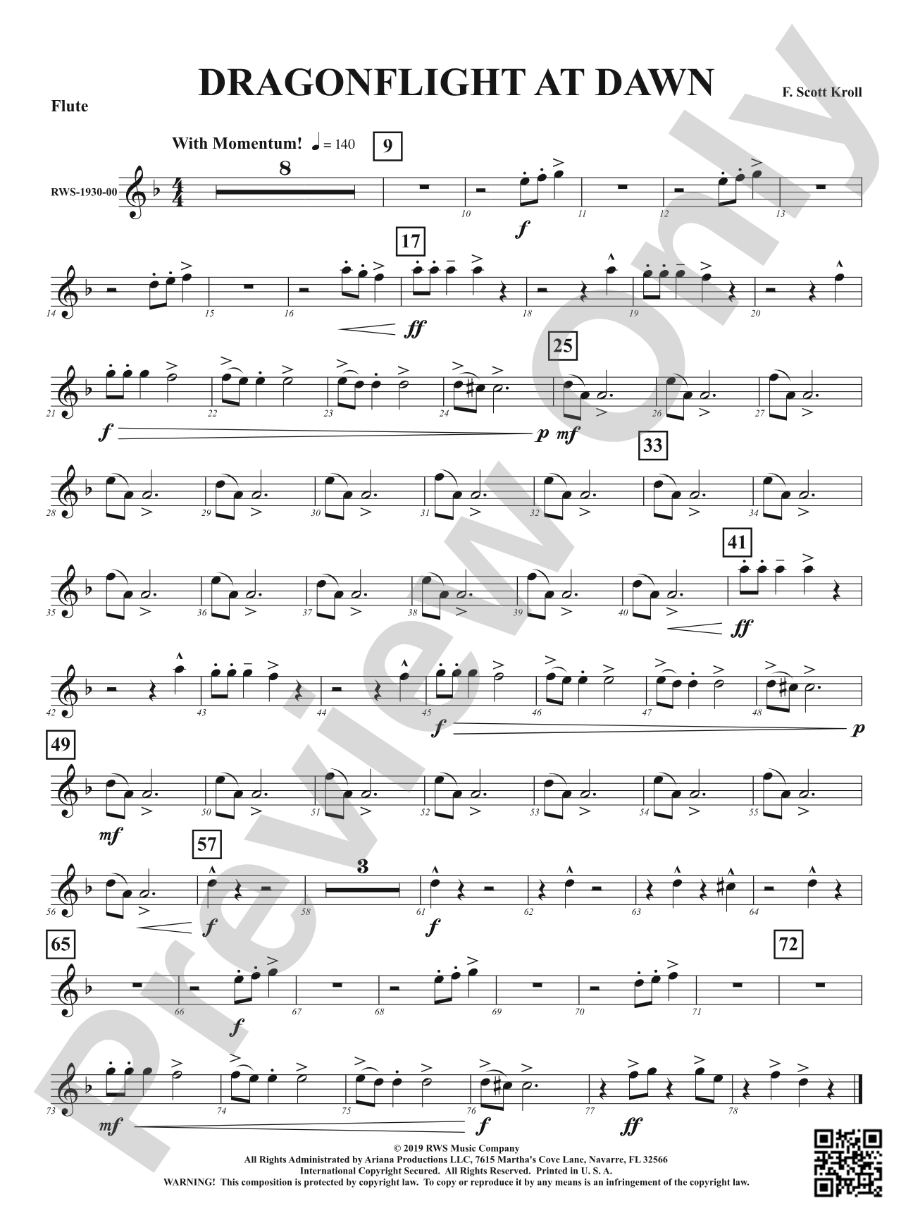 Dragonflight at Dawn: 1st Flute