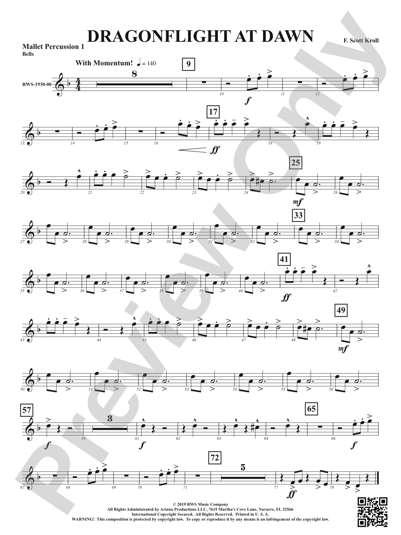Dragonflight at Dawn: 1st Mallet Percussion