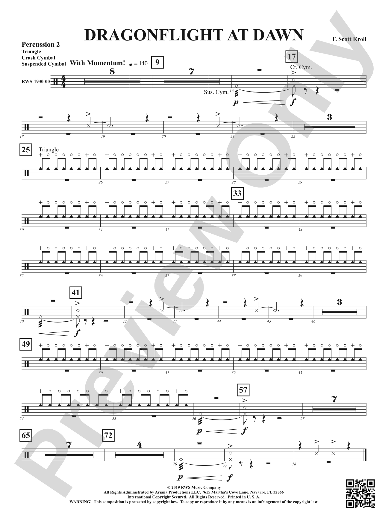 Dragonflight at Dawn: 2nd Percussion