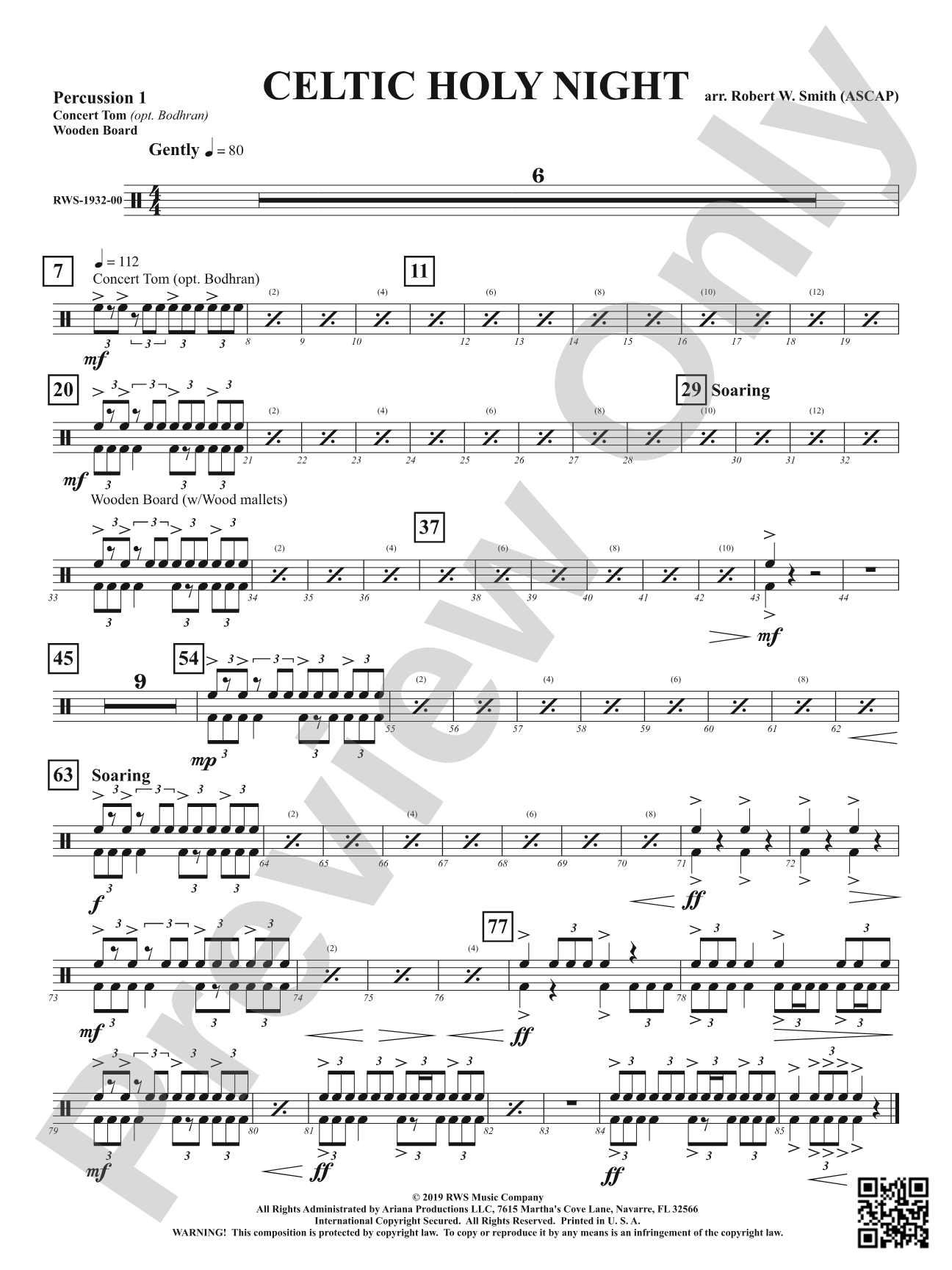 Celtic Holy Night: 1st Percussion