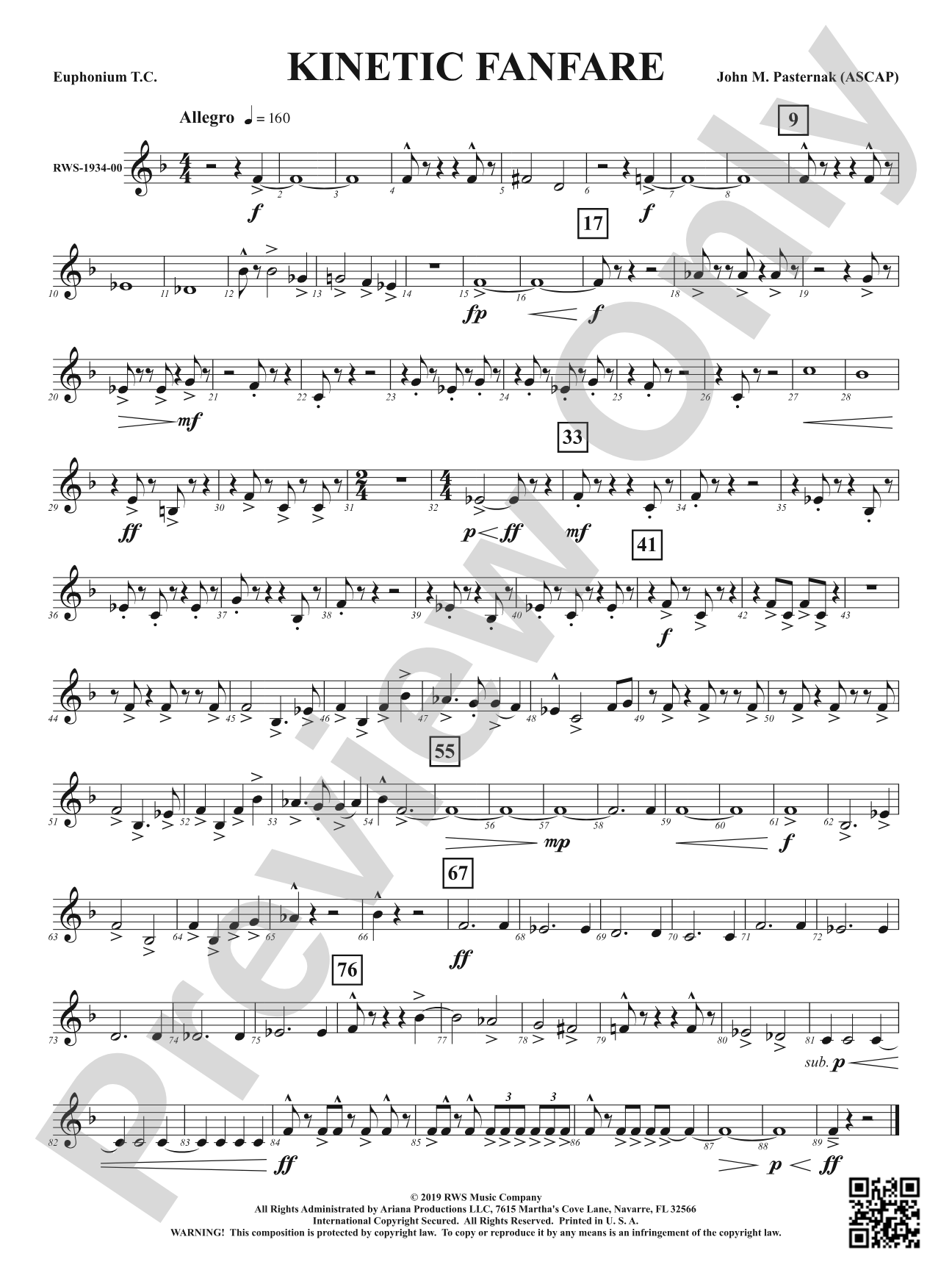 Kinetic Fanfare: Baritone T.C.