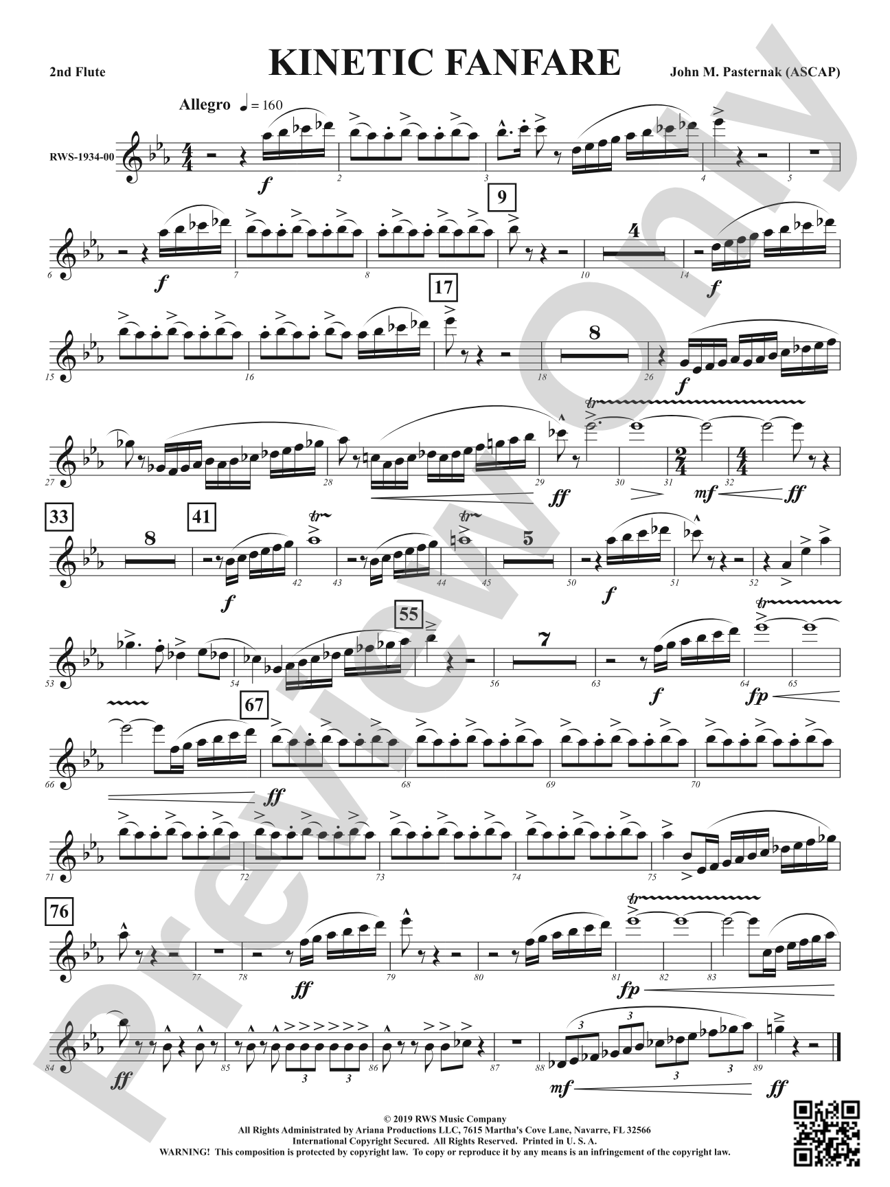 Kinetic Fanfare: 2nd Flute