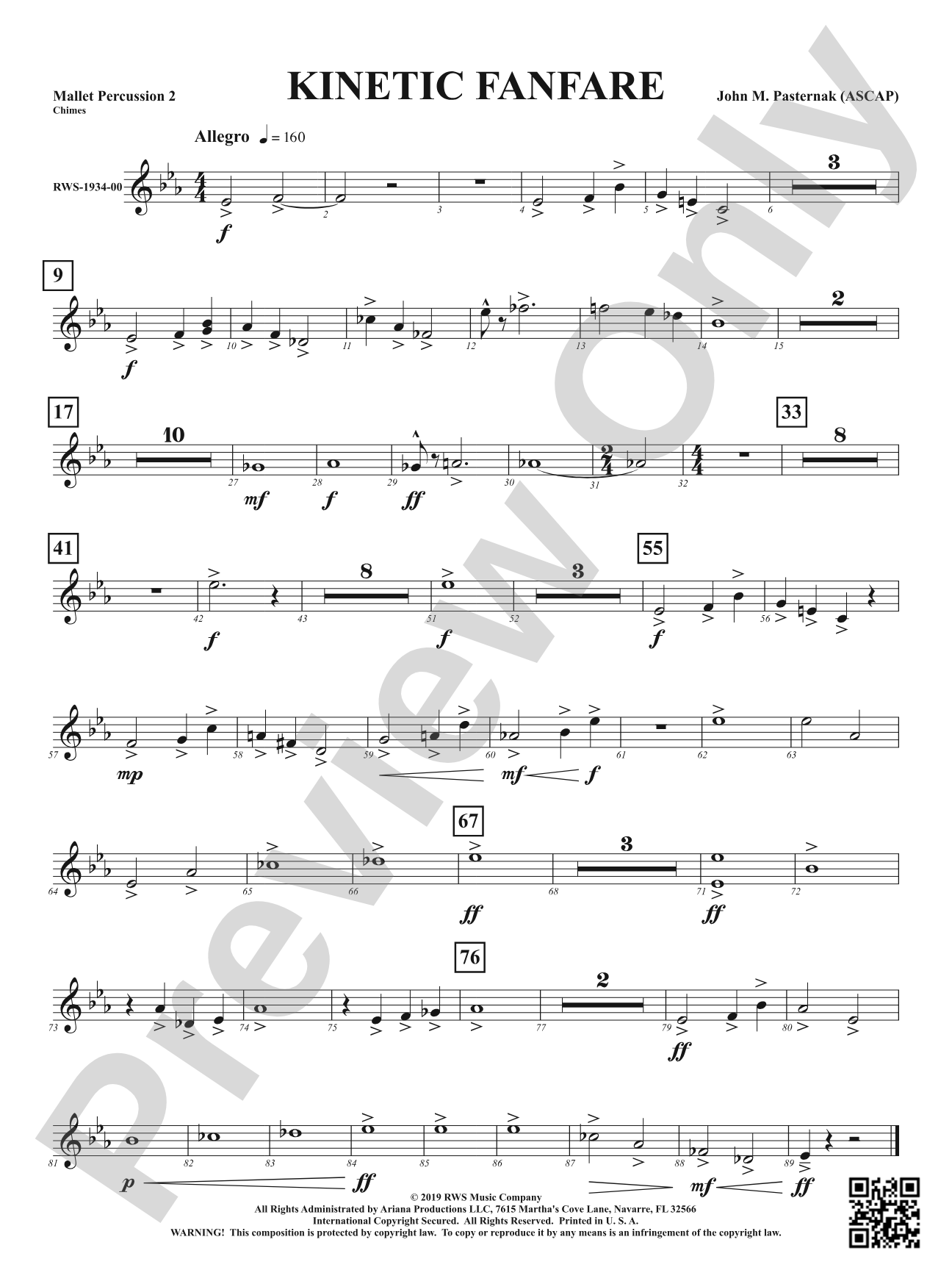 Kinetic Fanfare: 2nd Mallet Percussion