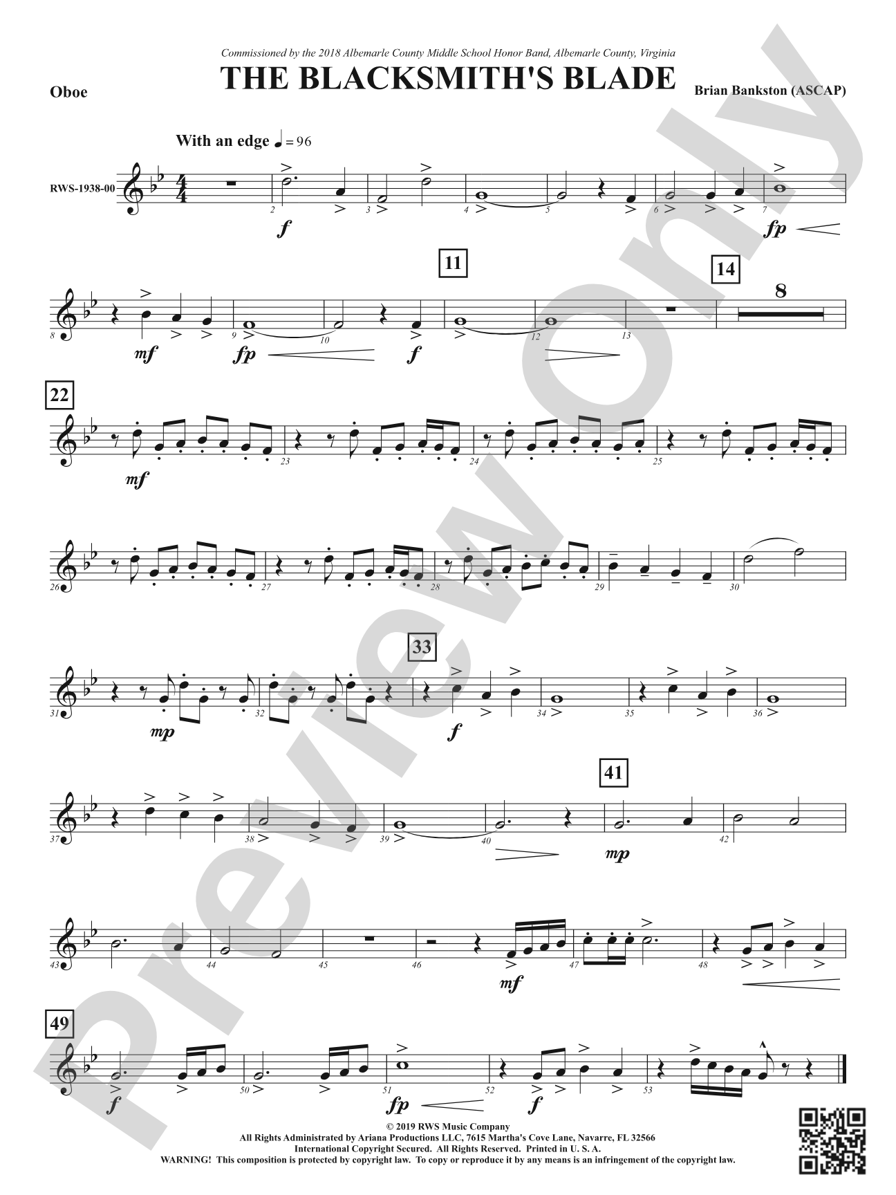 The Blacksmith's Blade: Oboe