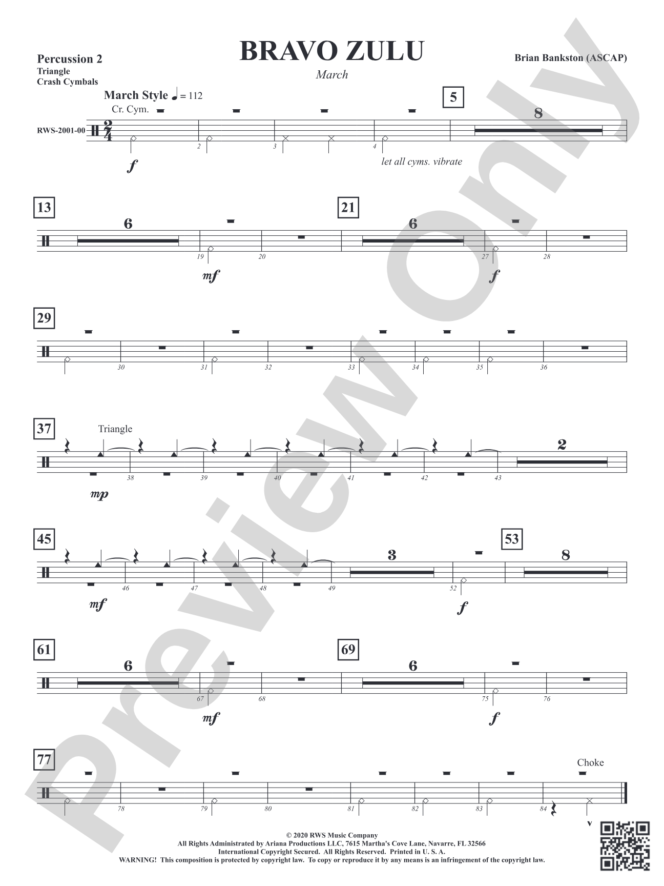 Bravo Zulu - March: 2nd Percussion