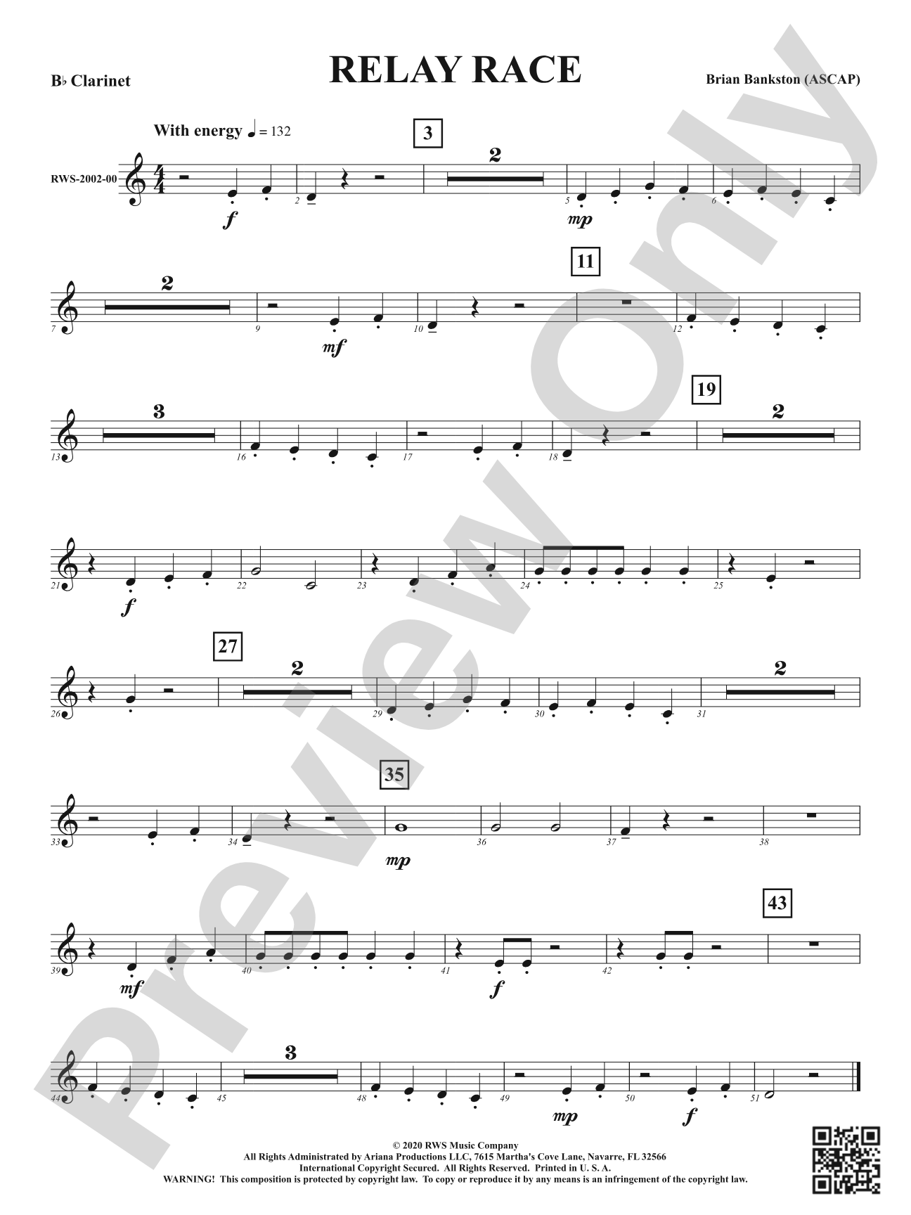 Relay Race: 1st B-flat Clarinet