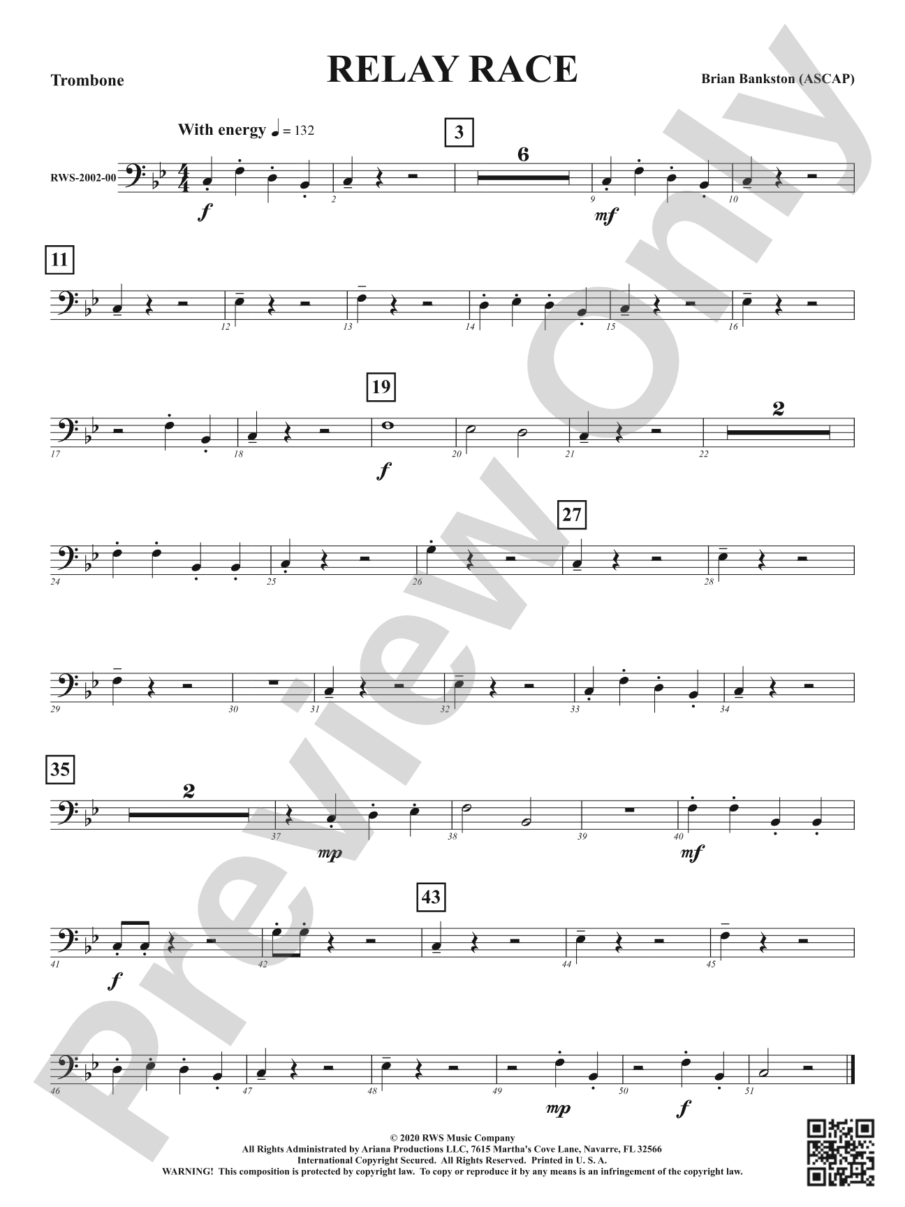 Relay Race: 1st Trombone