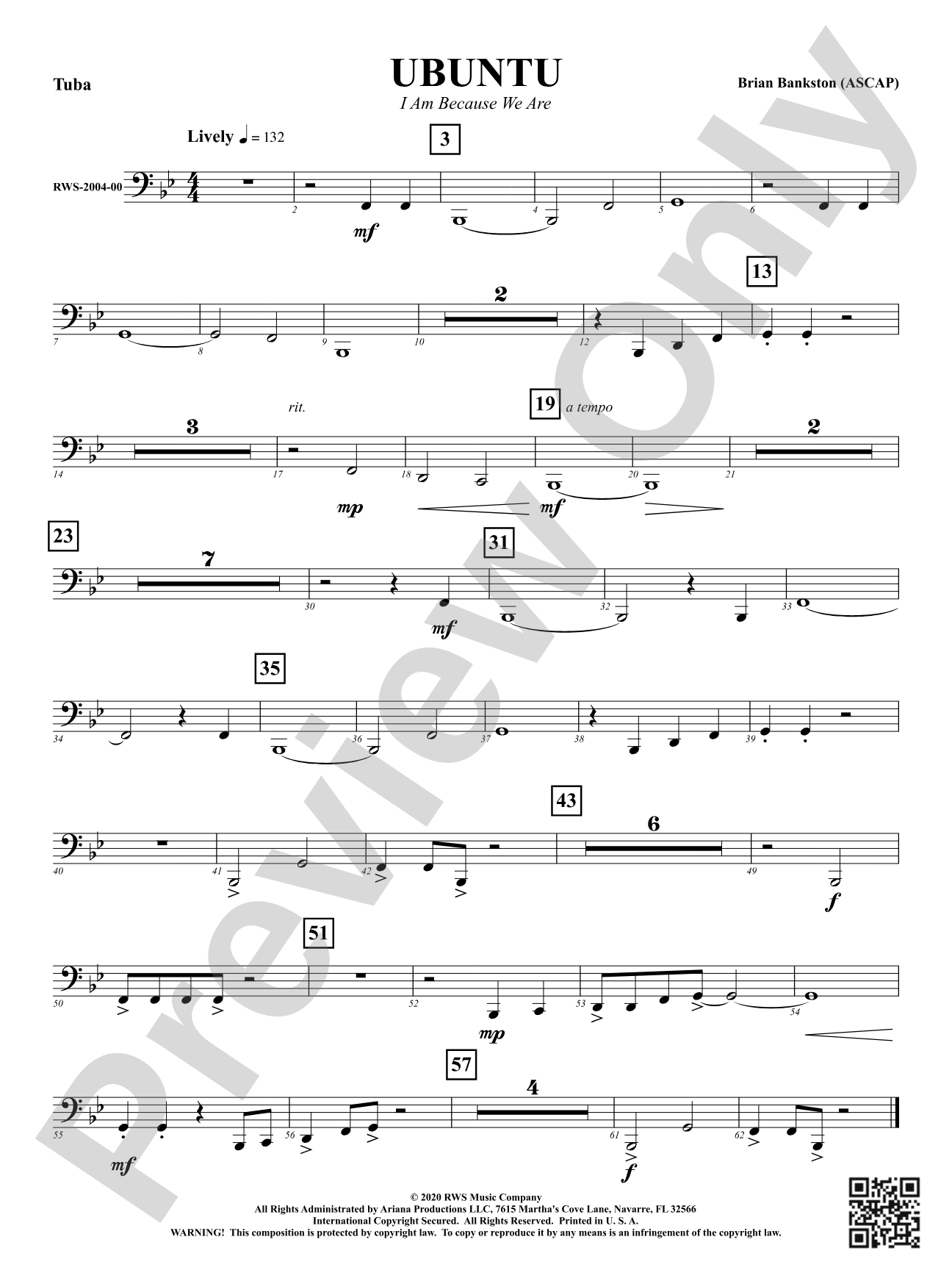 Ubuntu - I Am Because We Are: Tuba