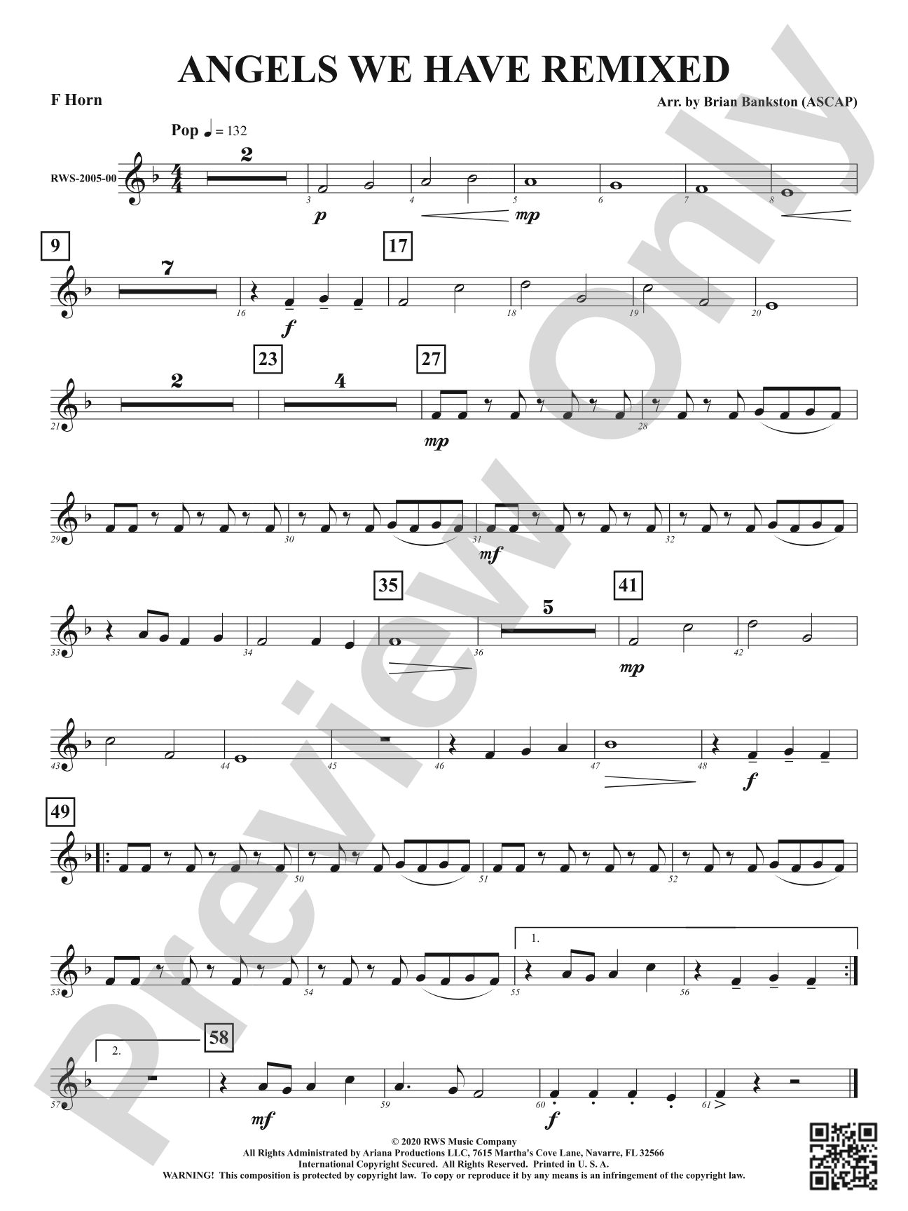 Angels We Have Remixed: 1st F Horn