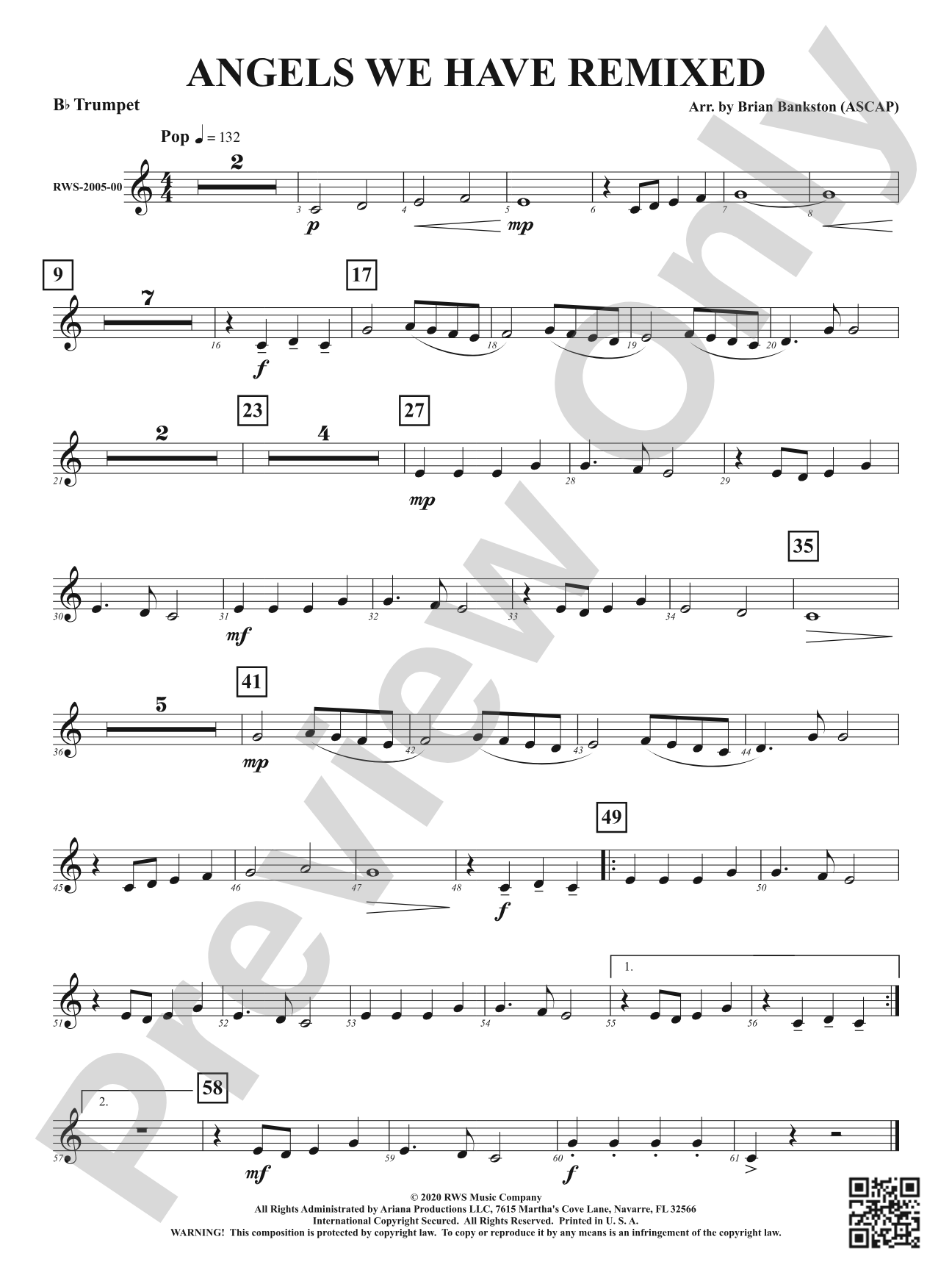 Angels We Have Remixed: 1st B-flat Trumpet