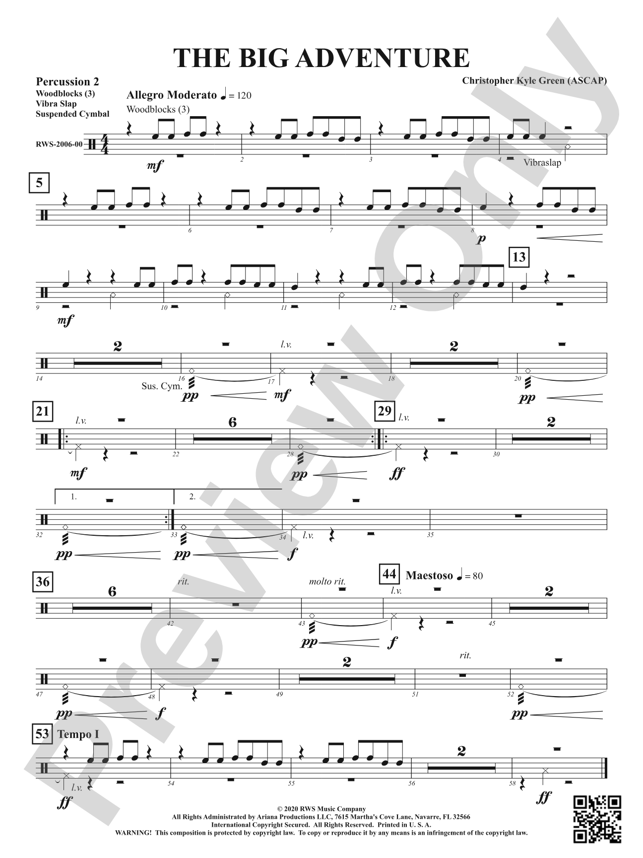 The Big Adventure: 2nd Percussion