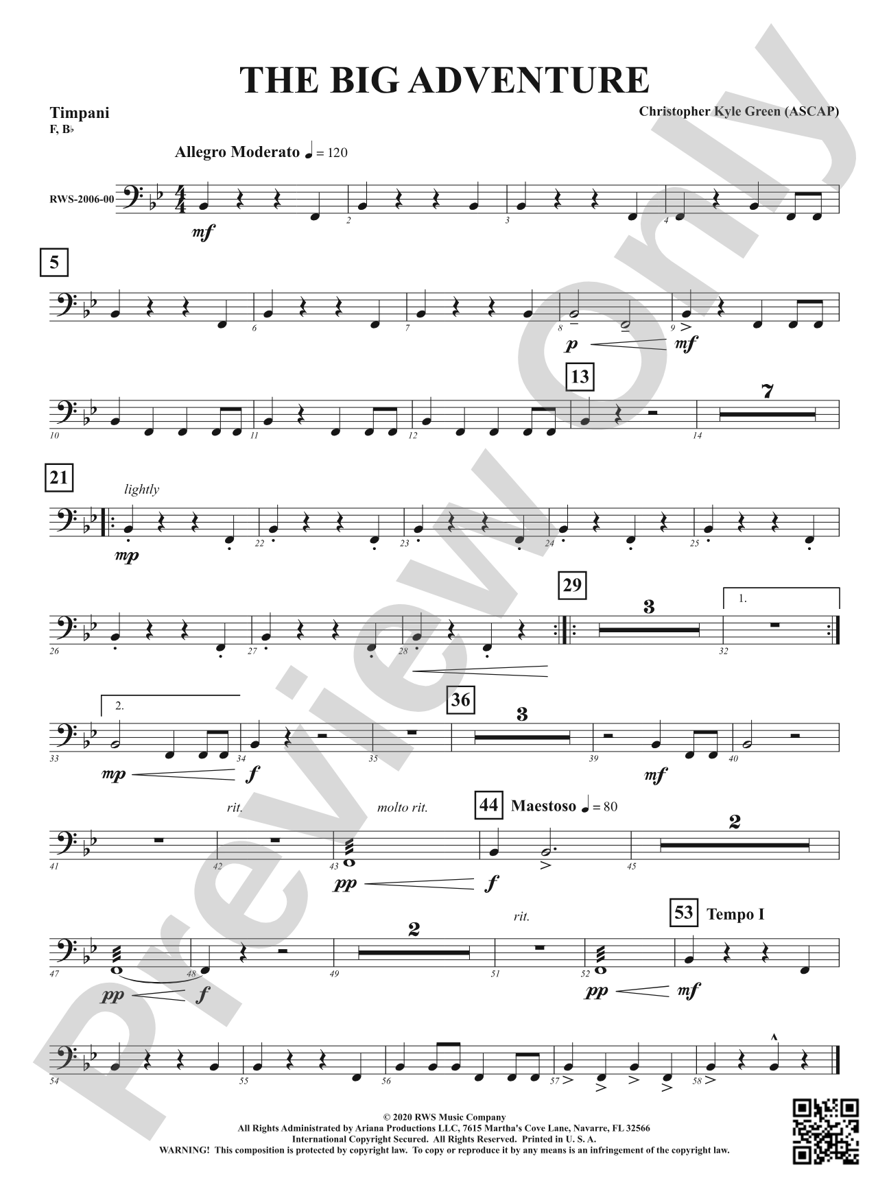 The Big Adventure: Timpani