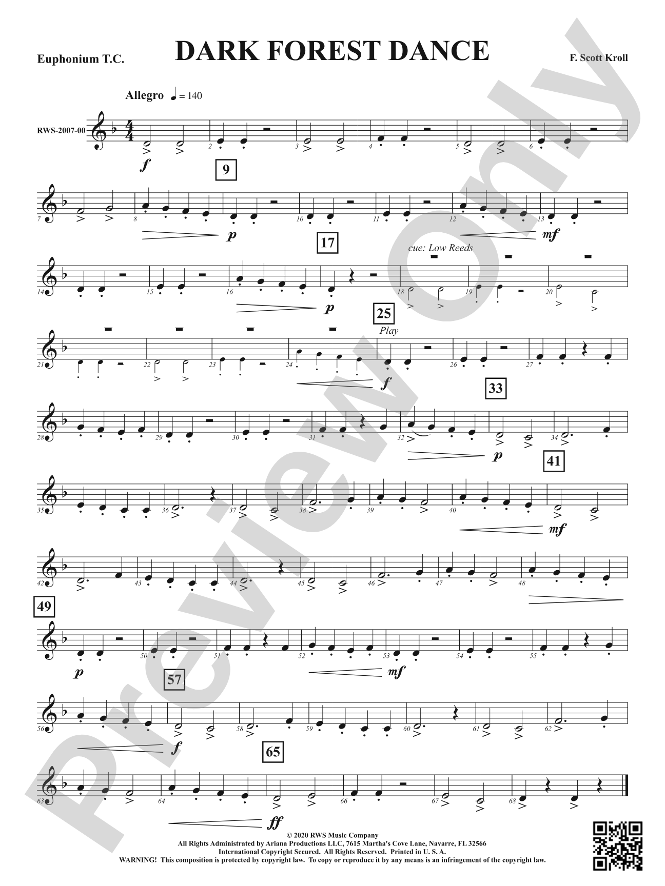Dark Forest Dance: Baritone T.C.