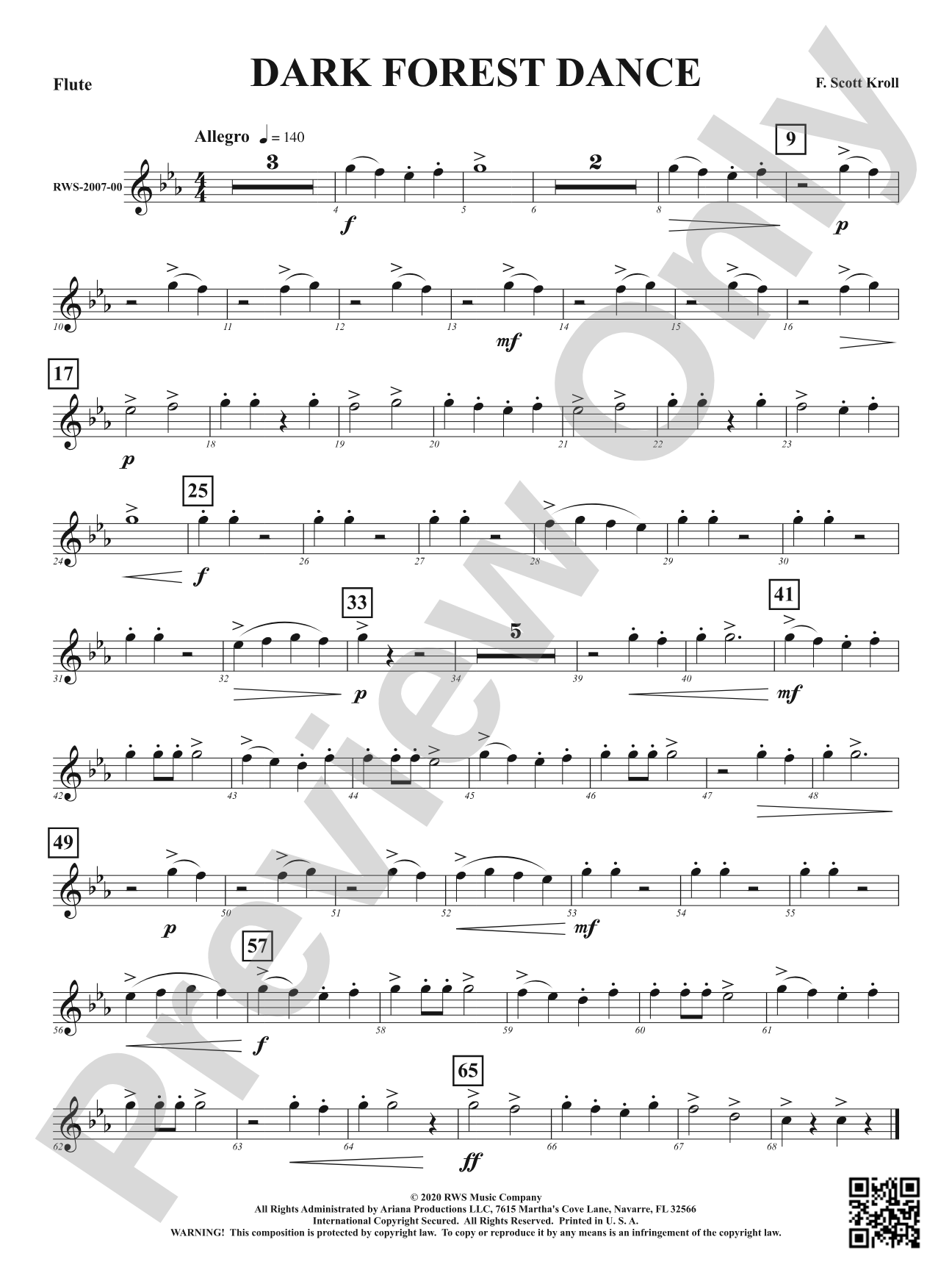 Dark Forest Dance: 1st Flute