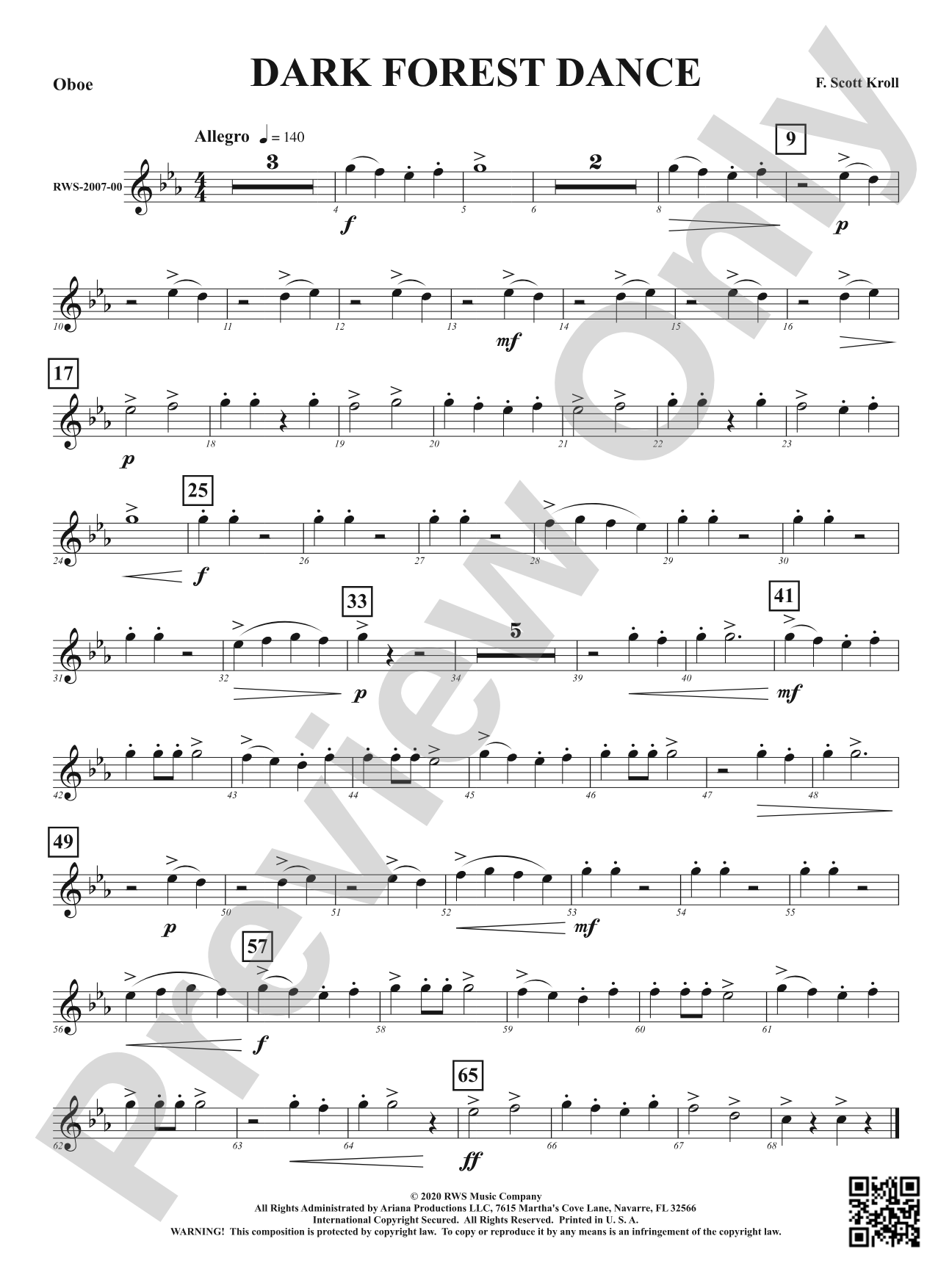 Dark Forest Dance: Oboe