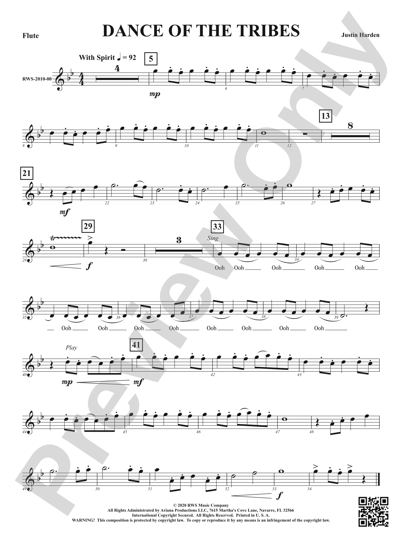Dance of the Tribes: 1st Flute