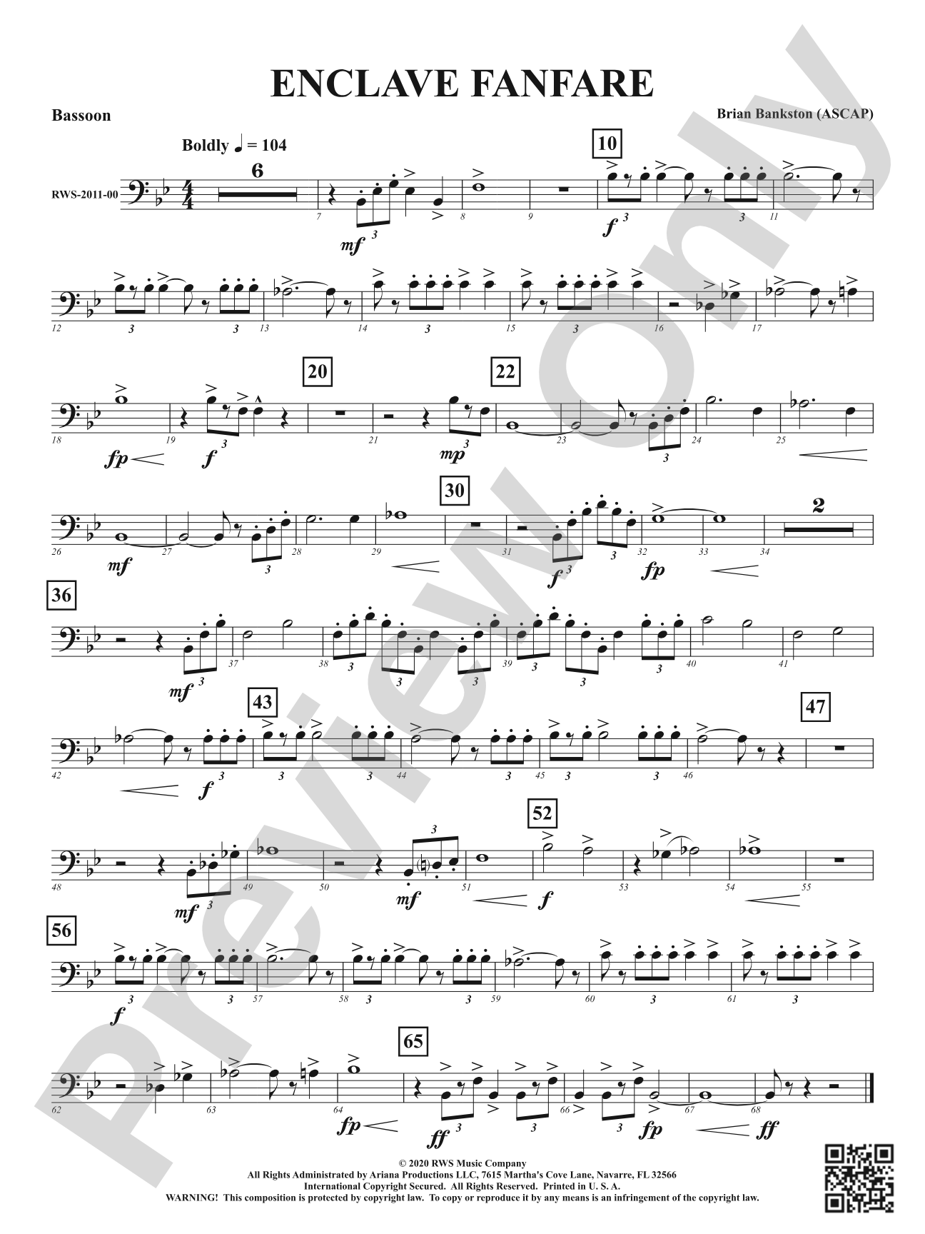 Enclave Fanfare: Bassoon