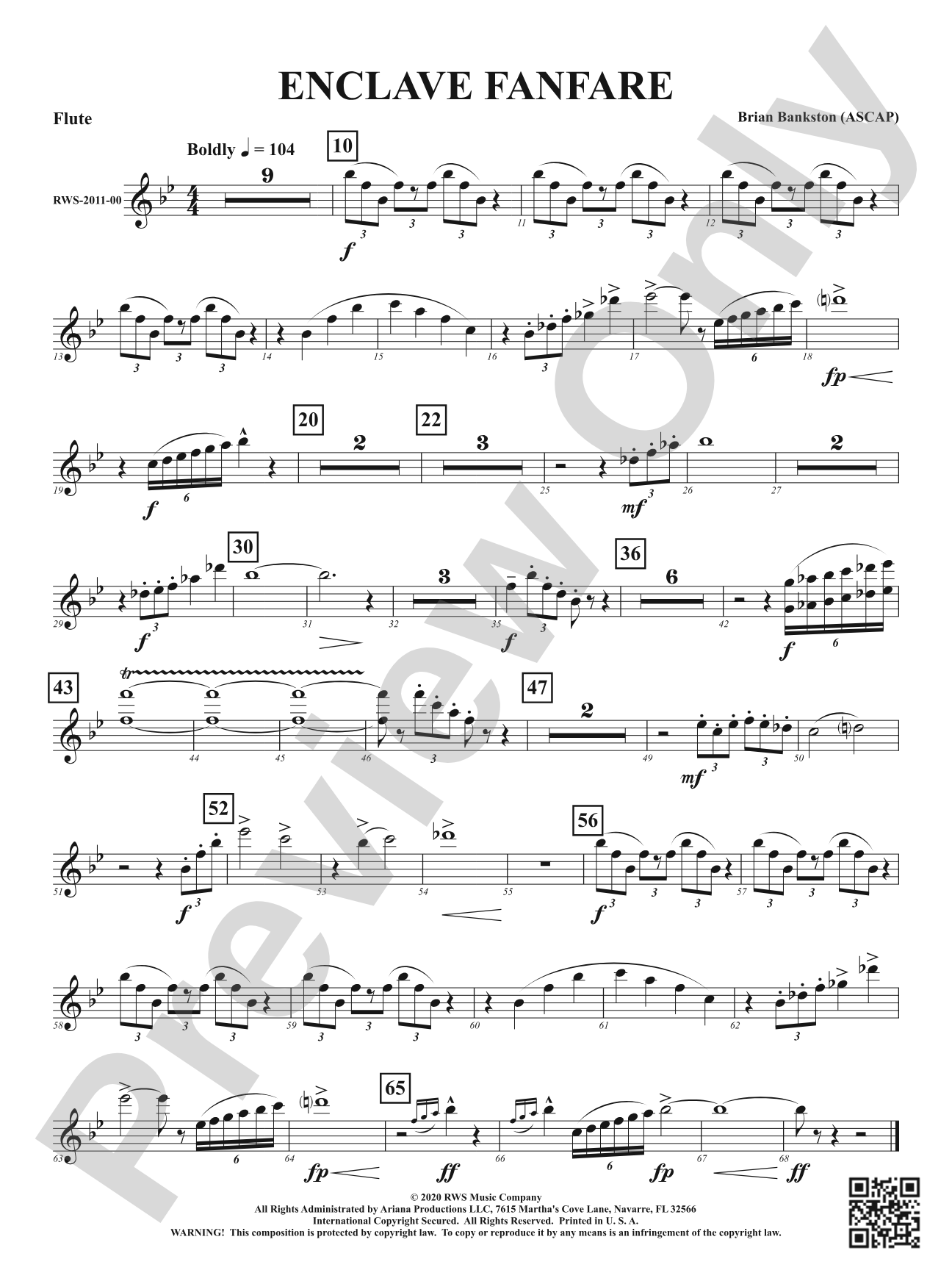 Enclave Fanfare: 1st Flute