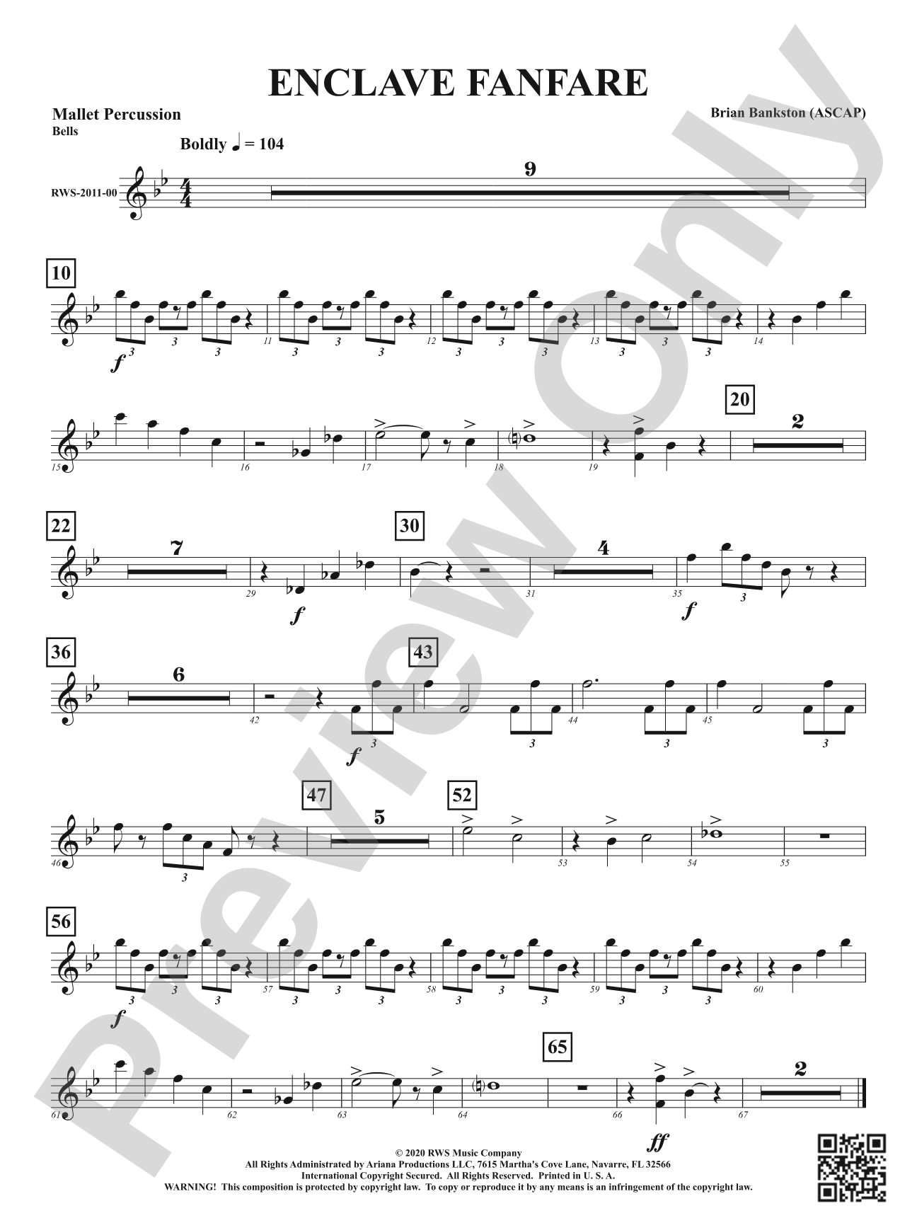 Enclave Fanfare: 1st Mallet Percussion
