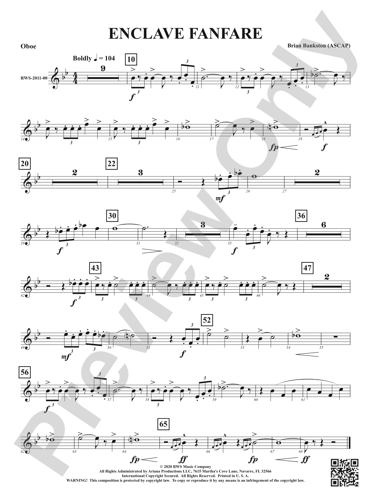 Enclave Fanfare: Oboe
