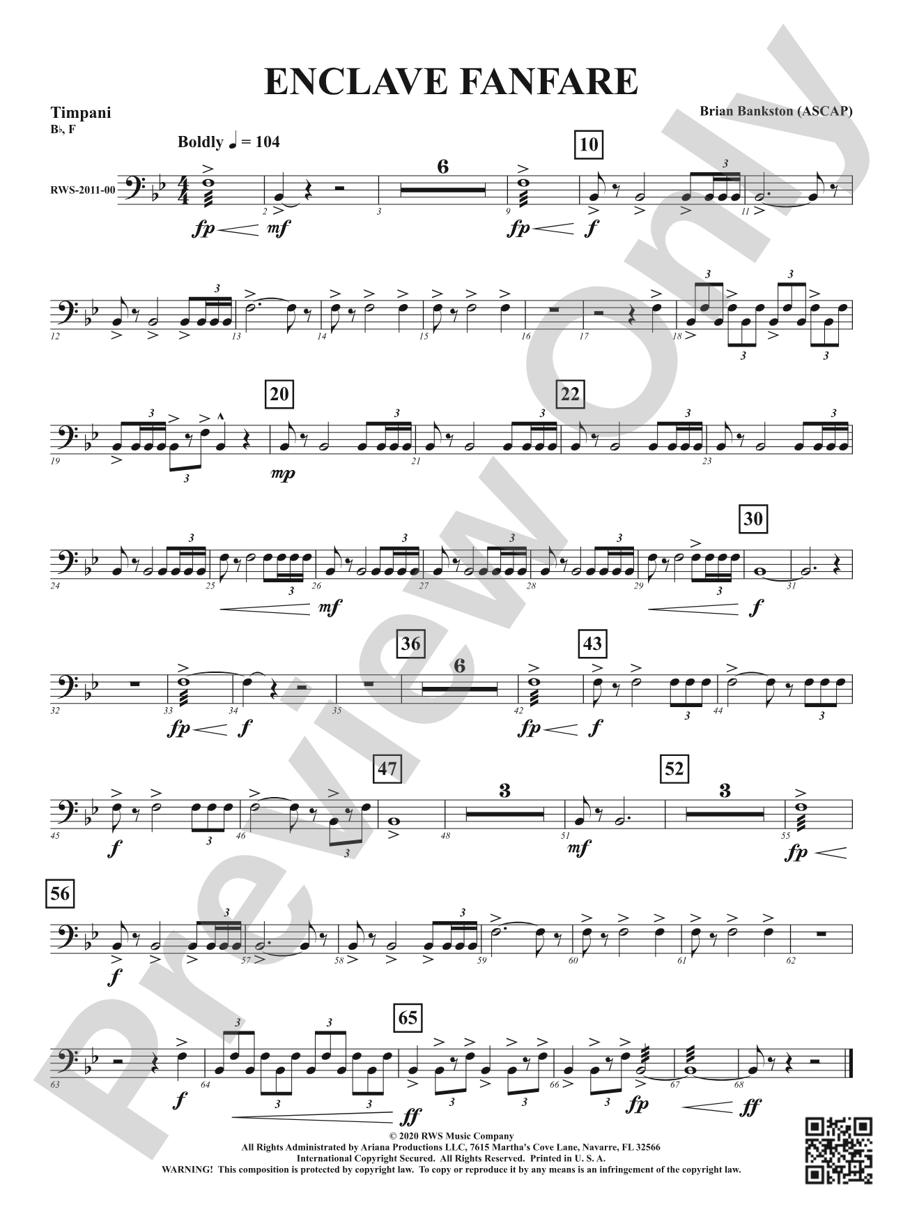 Enclave Fanfare: Timpani
