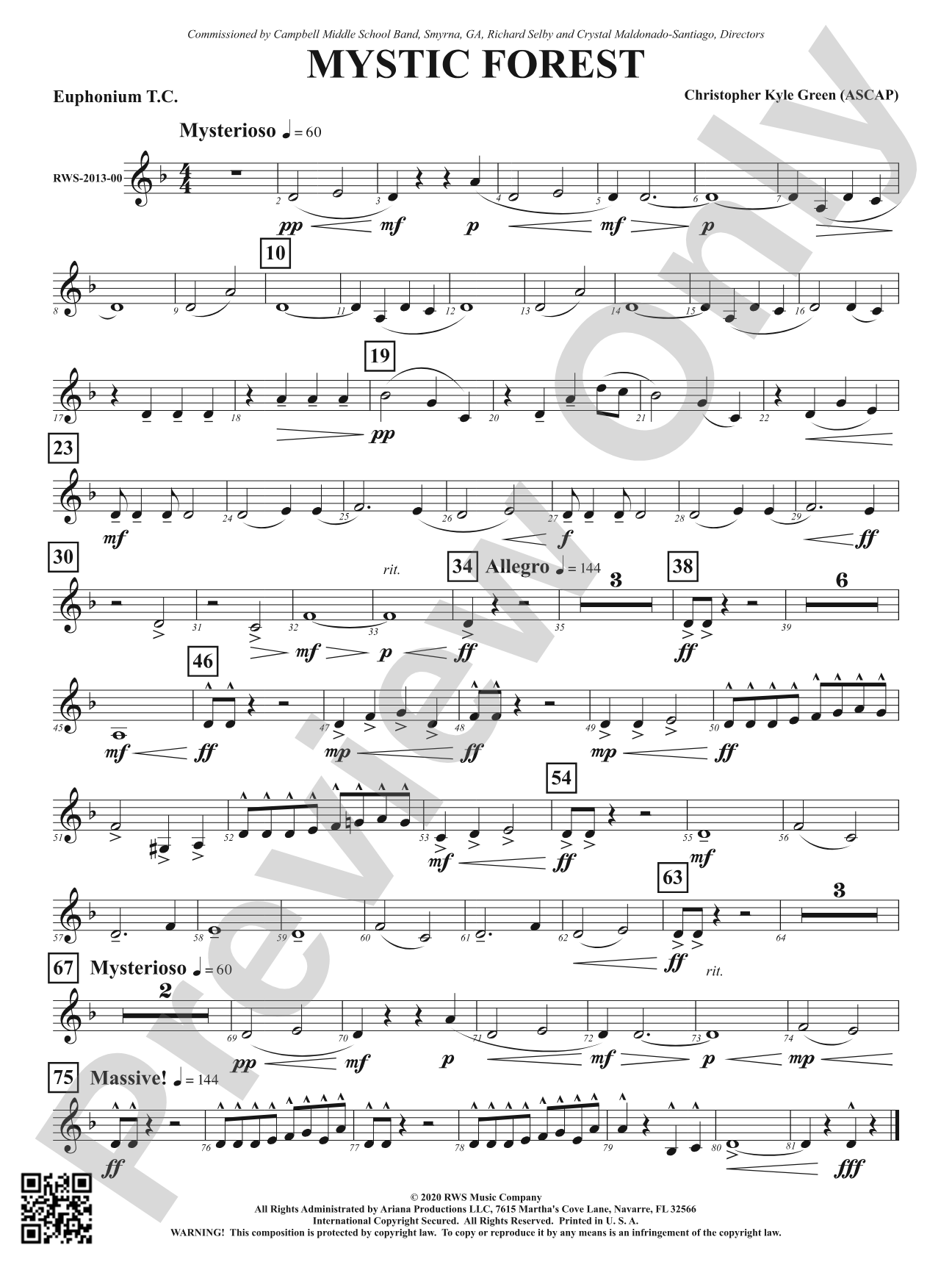 Mystic Forest: Baritone T.C.