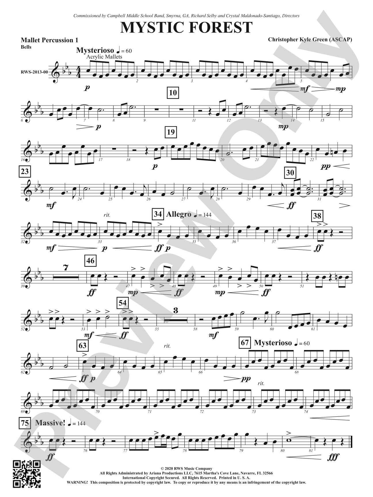 Mystic Forest: 1st Mallet Percussion