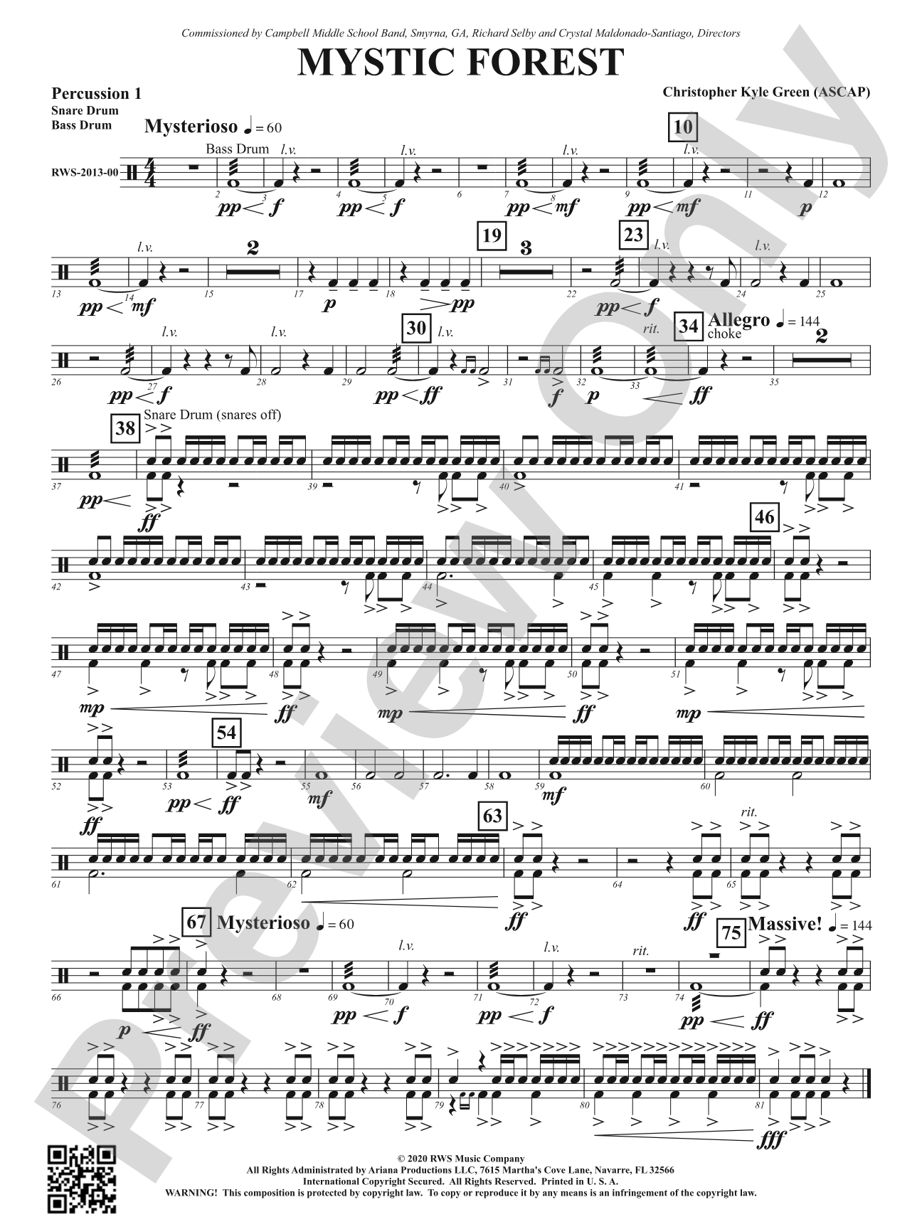 Mystic Forest: 1st Percussion