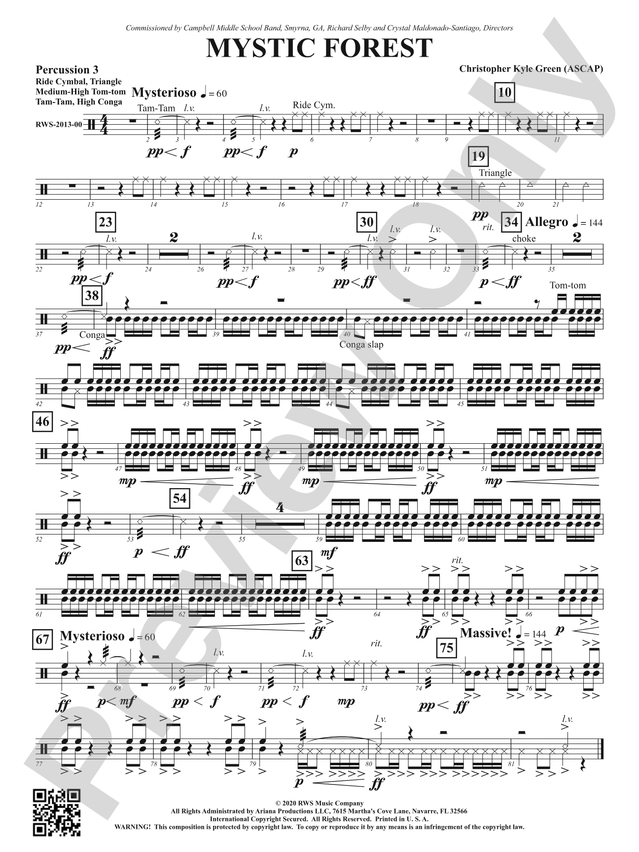 Mystic Forest: 3rd Percussion