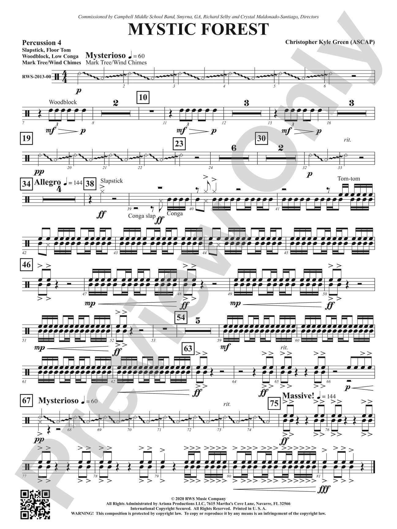 Mystic Forest: 4th Percussion