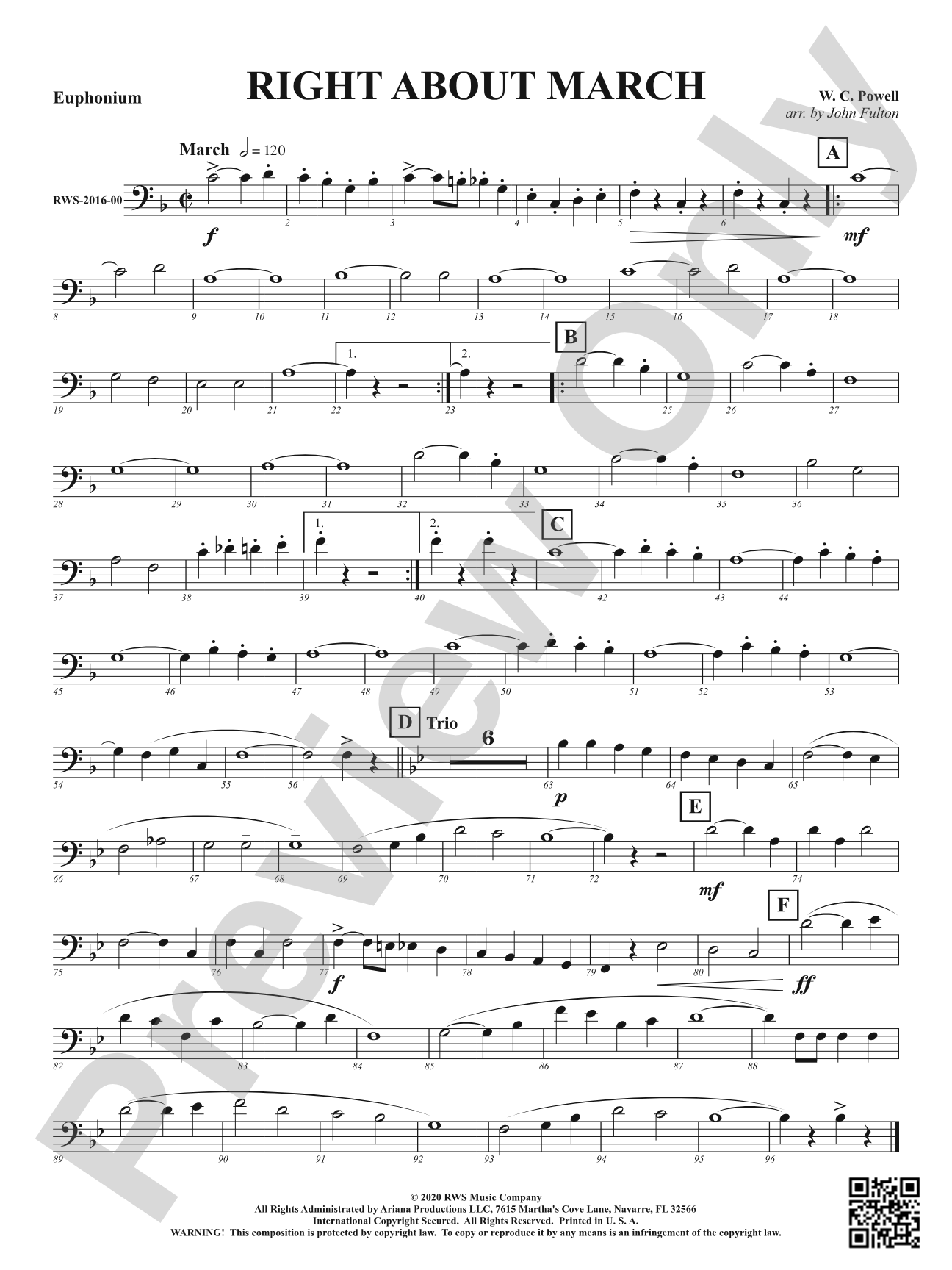 Right About March: Baritone B.C.