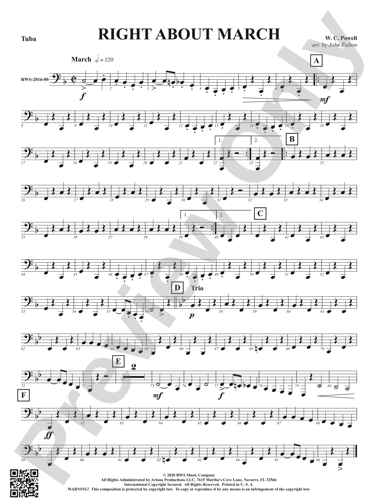 Right About March: Tuba