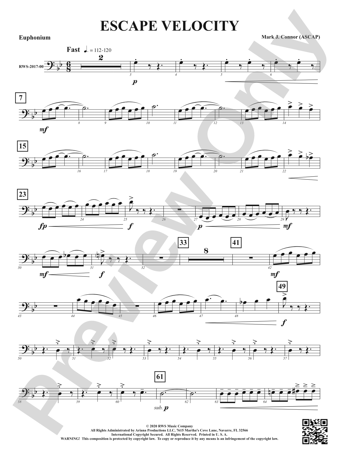 Escape Velocity: Baritone B.C.