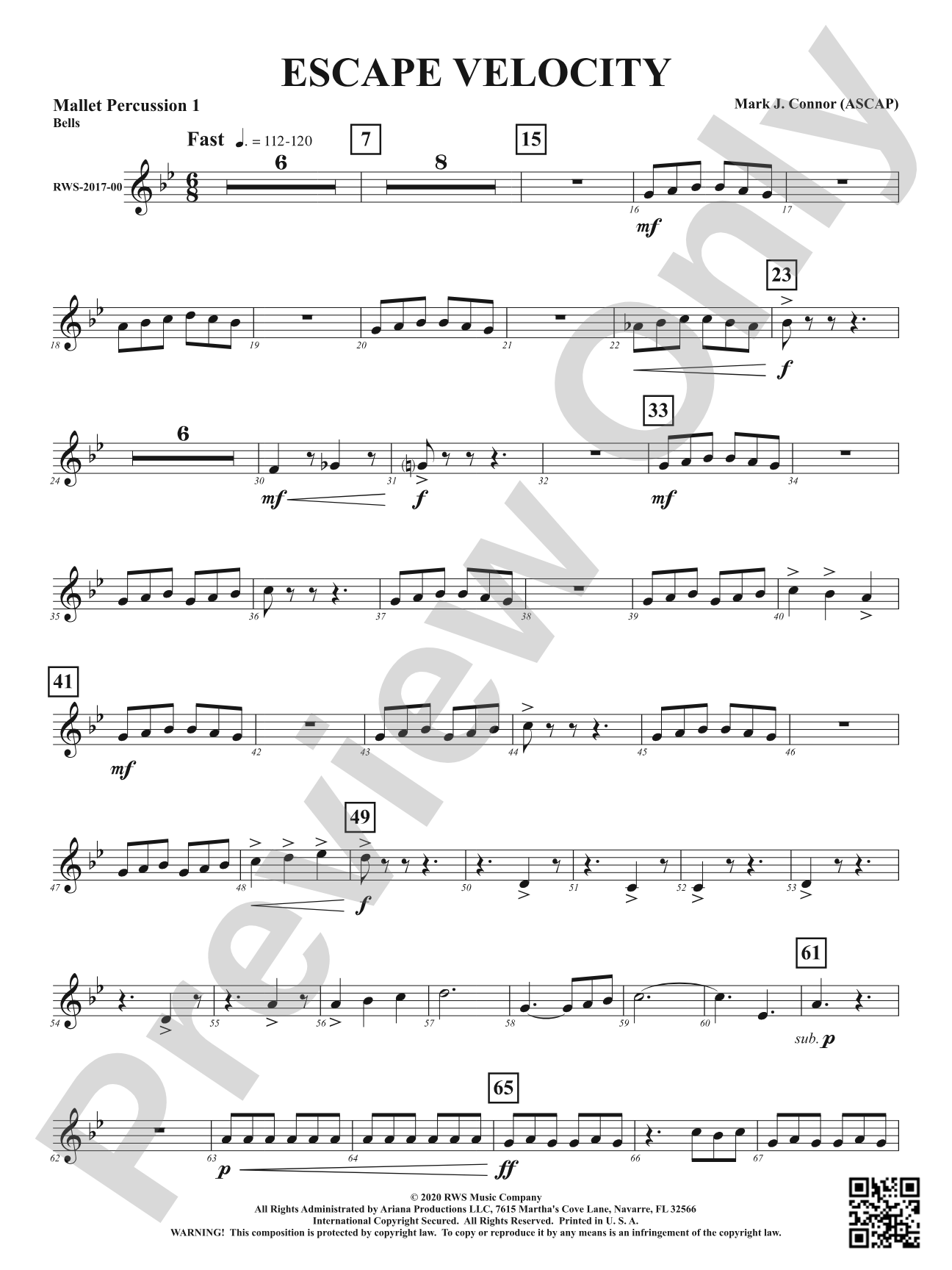 Escape Velocity: 1st Mallet Percussion