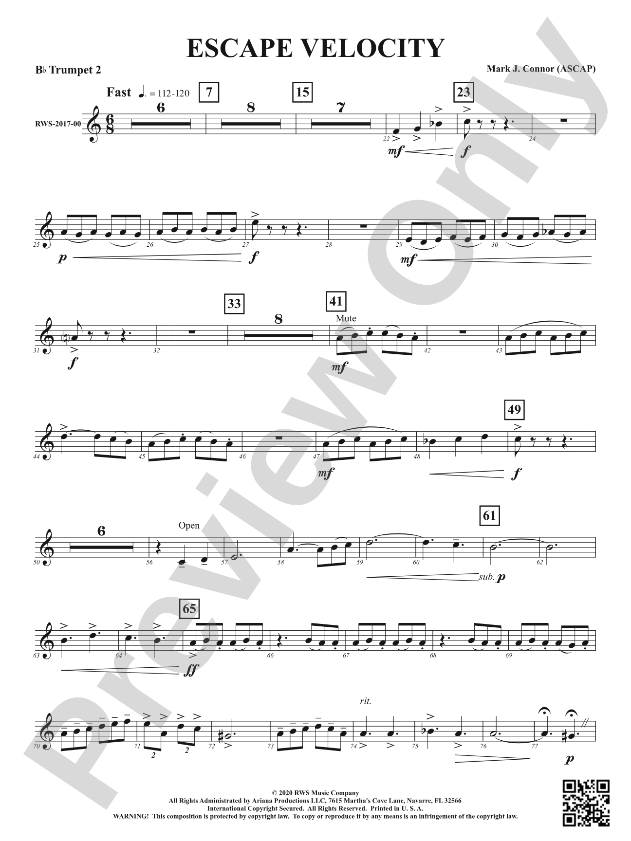 Escape Velocity: 2nd B-flat Trumpet