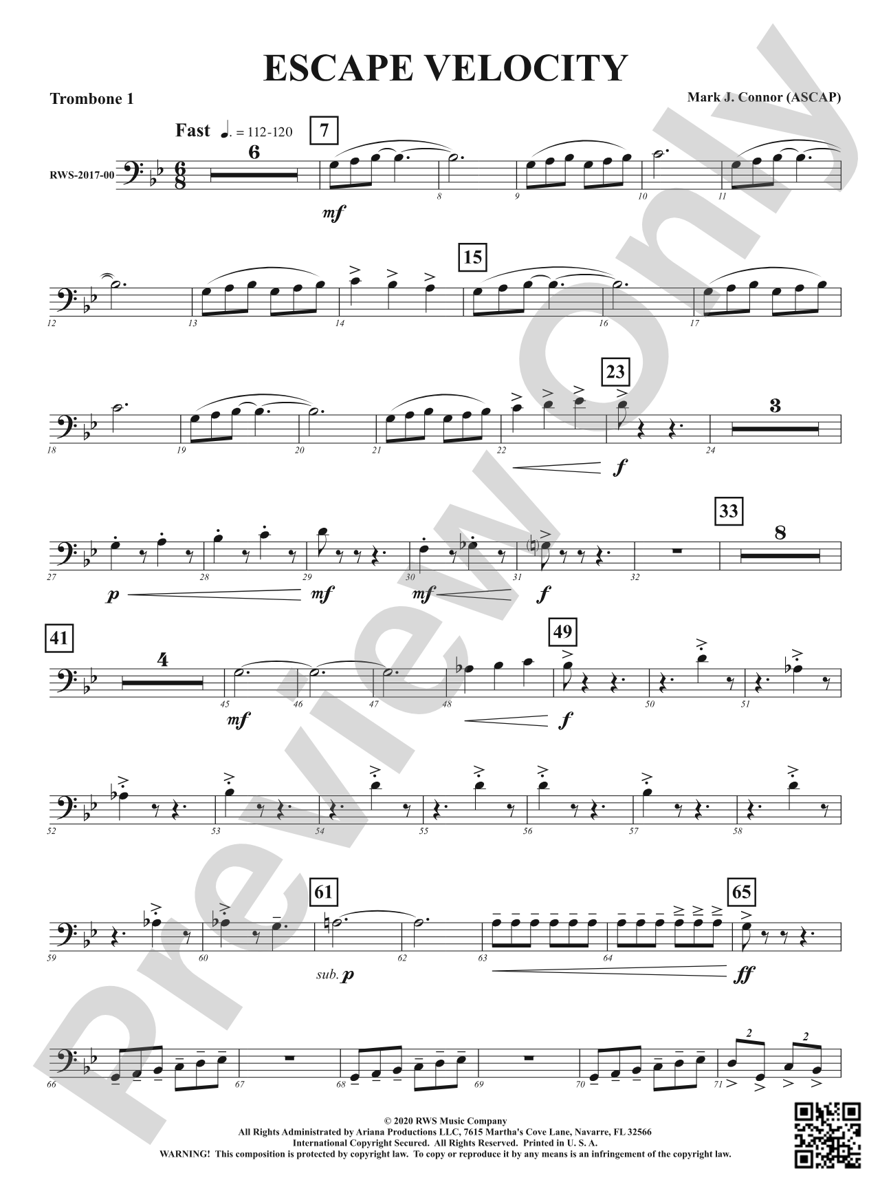 Escape Velocity: 1st Trombone