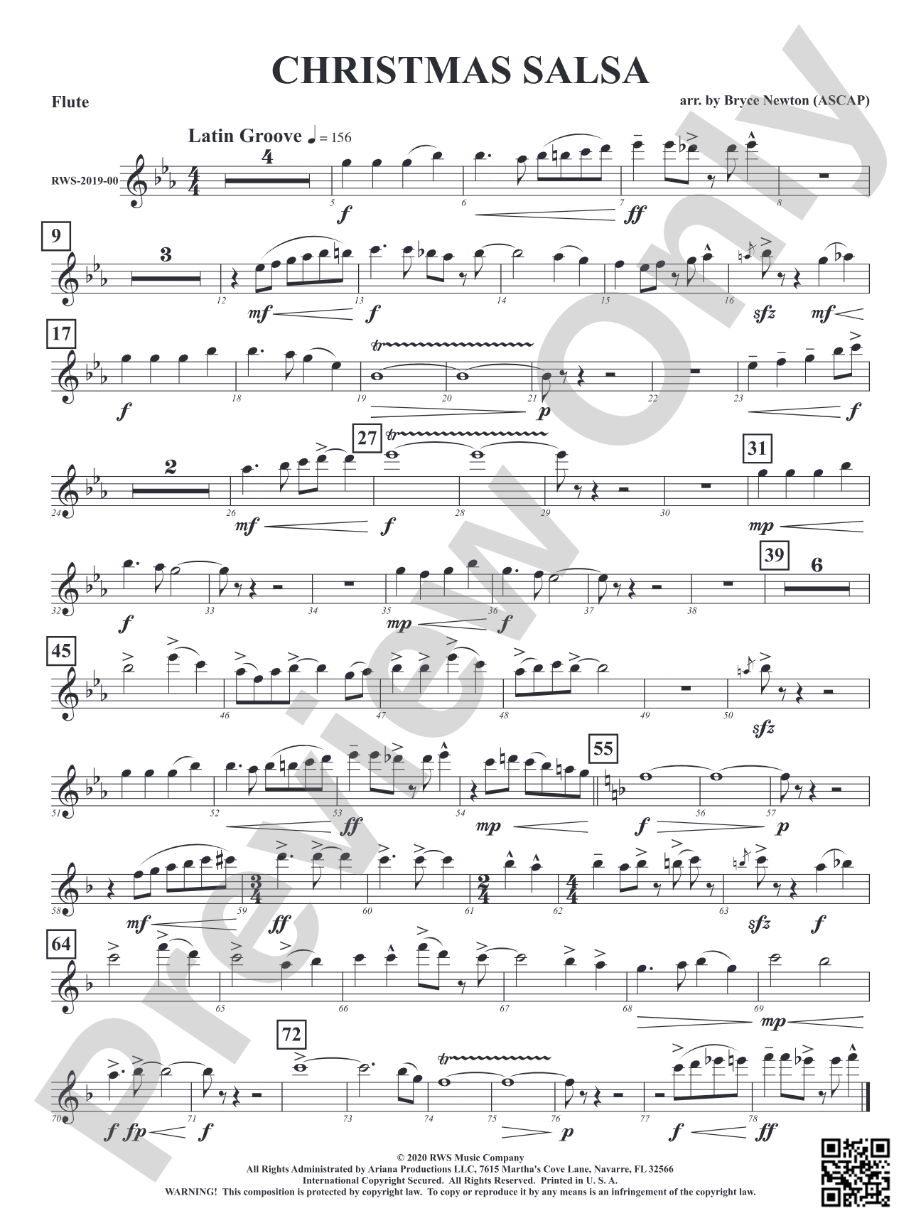 Christmas Salsa: 1st Flute